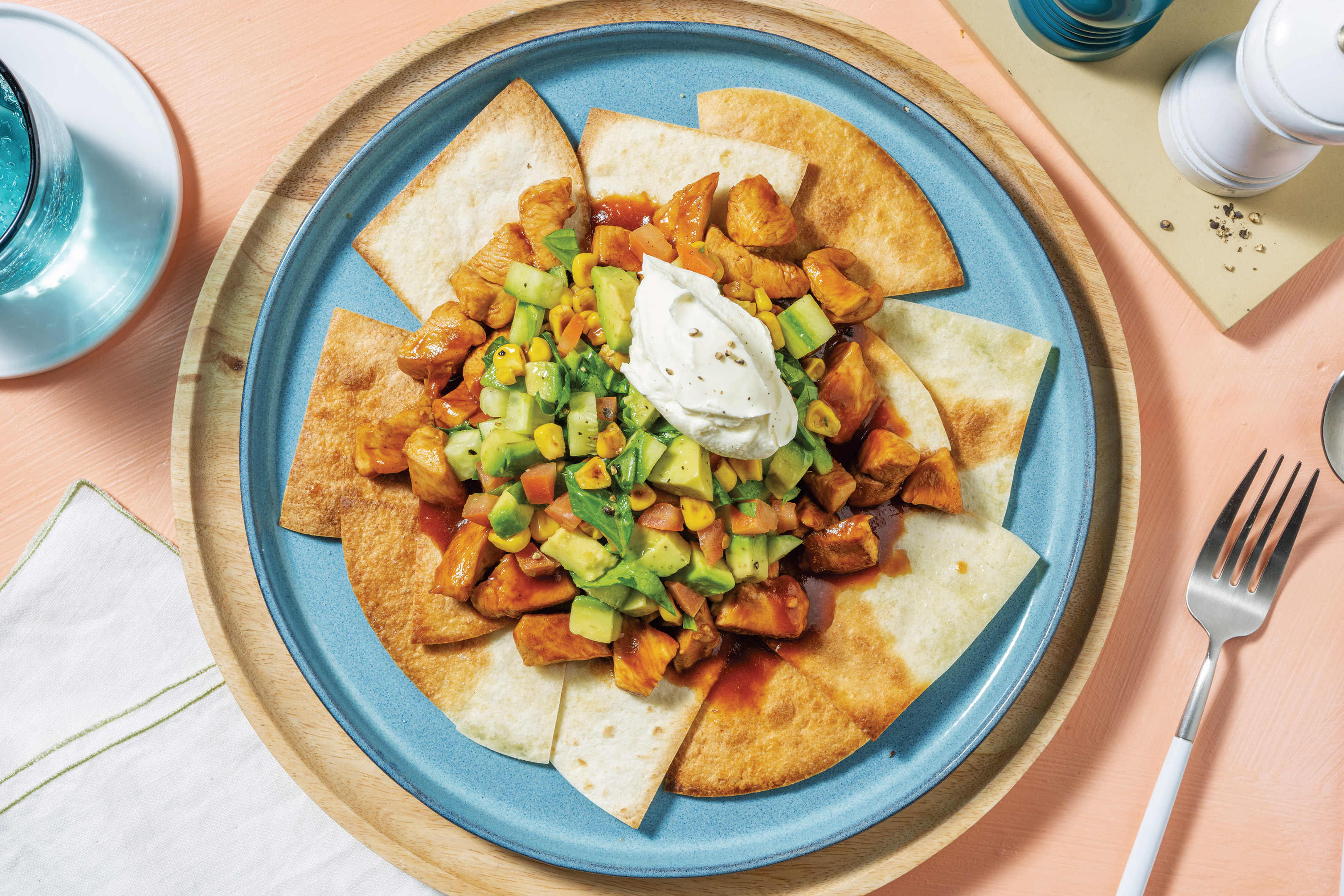 American BBQ Chicken & Tortilla Chips