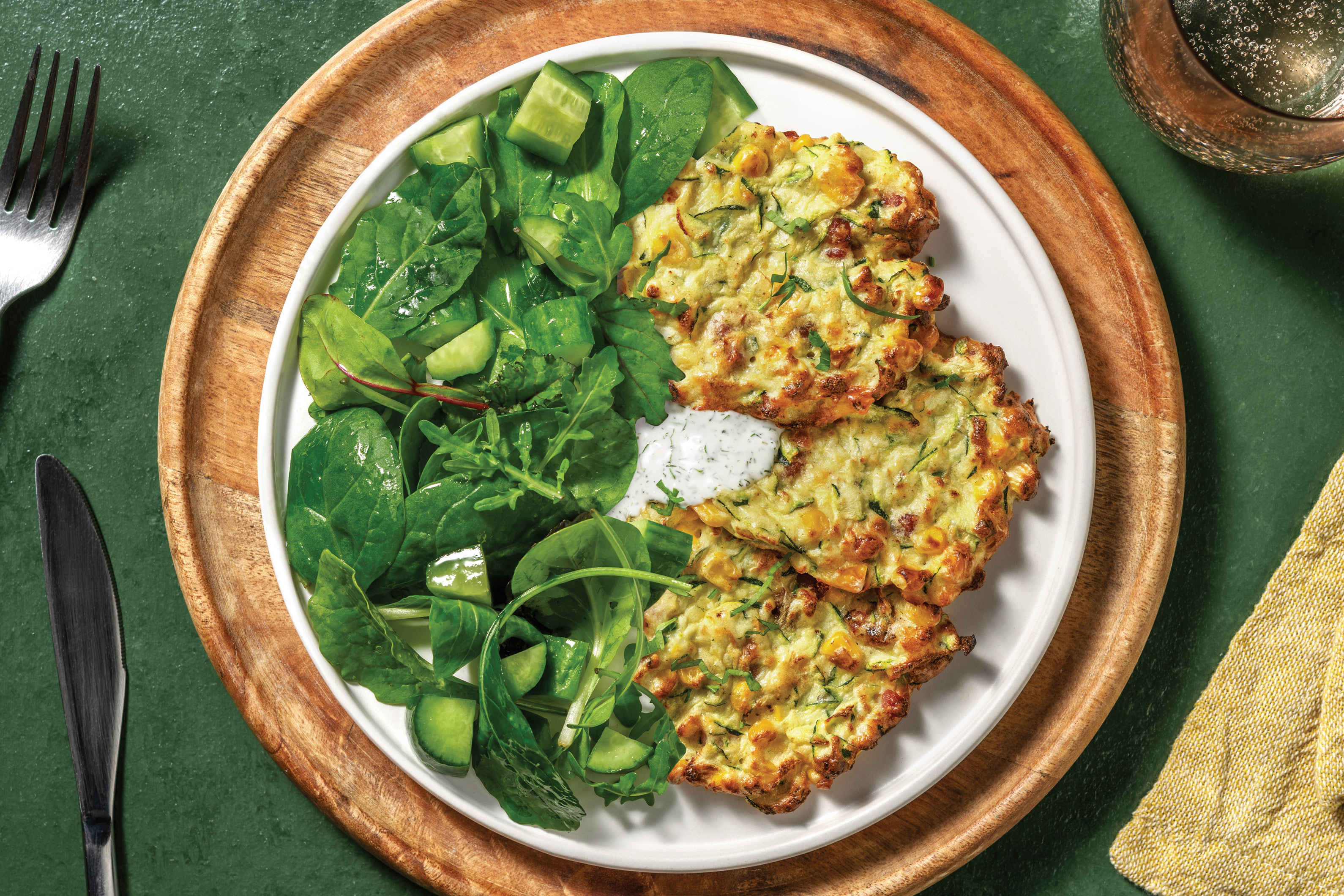 Quick Baked Bacon & Parmesan Fritters