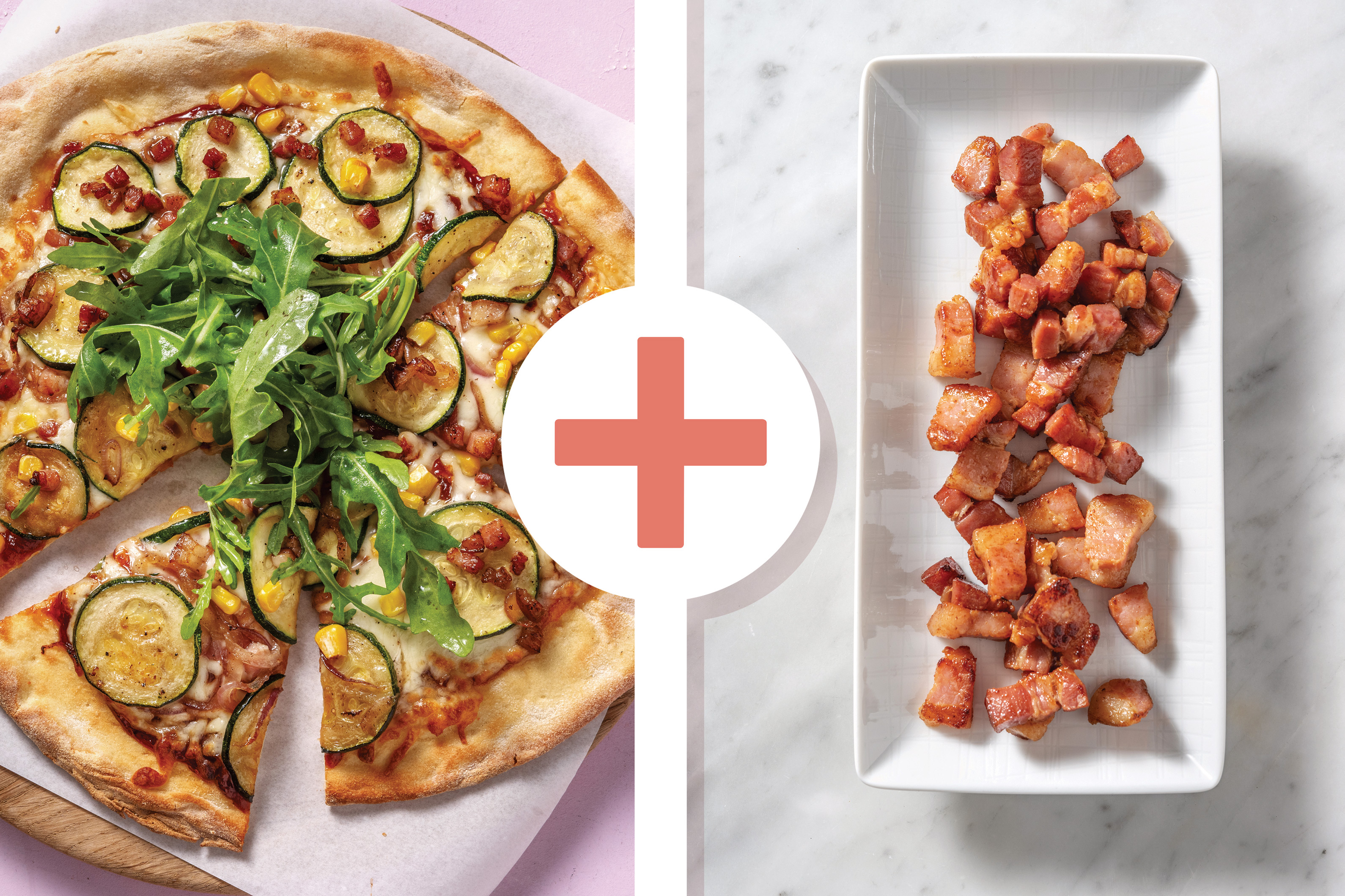 Easy BBQ Double Bacon & Cheddar Pizza