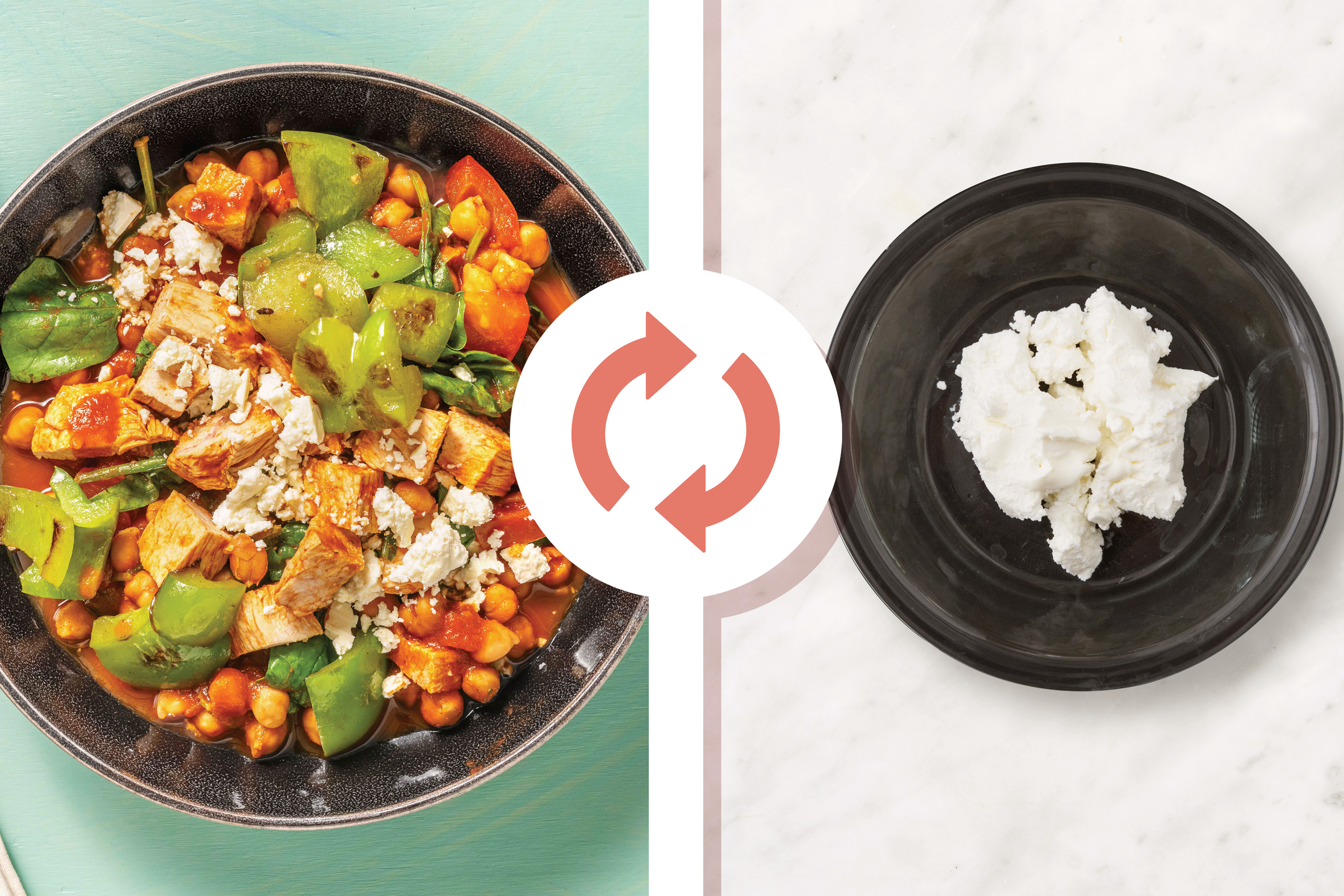 Quick Middle Eastern Chicken & Goat Cheese Soup