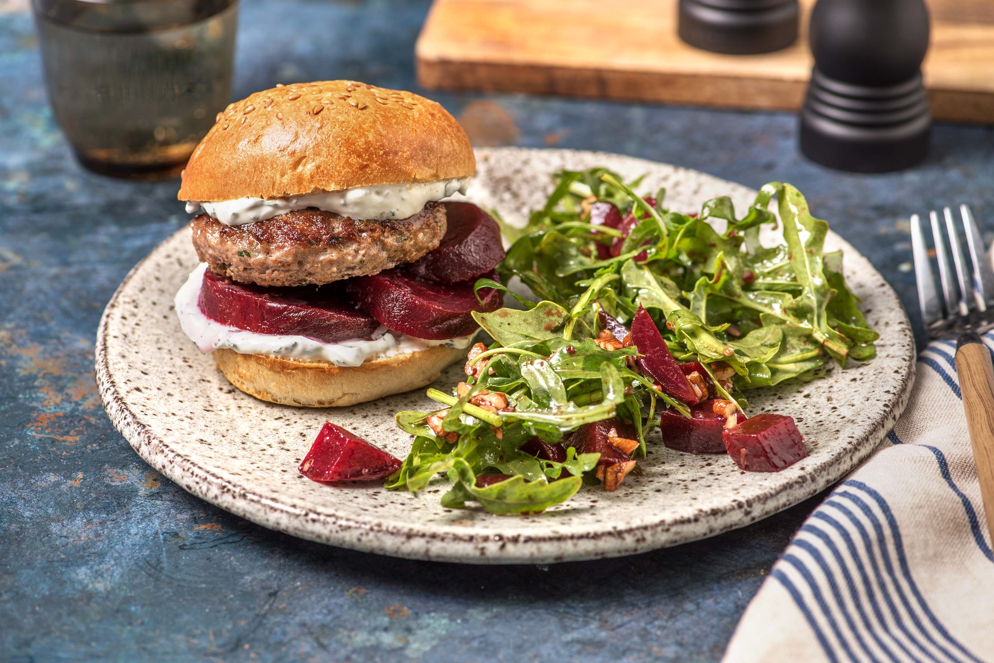 Quick Minted Lamb Burger