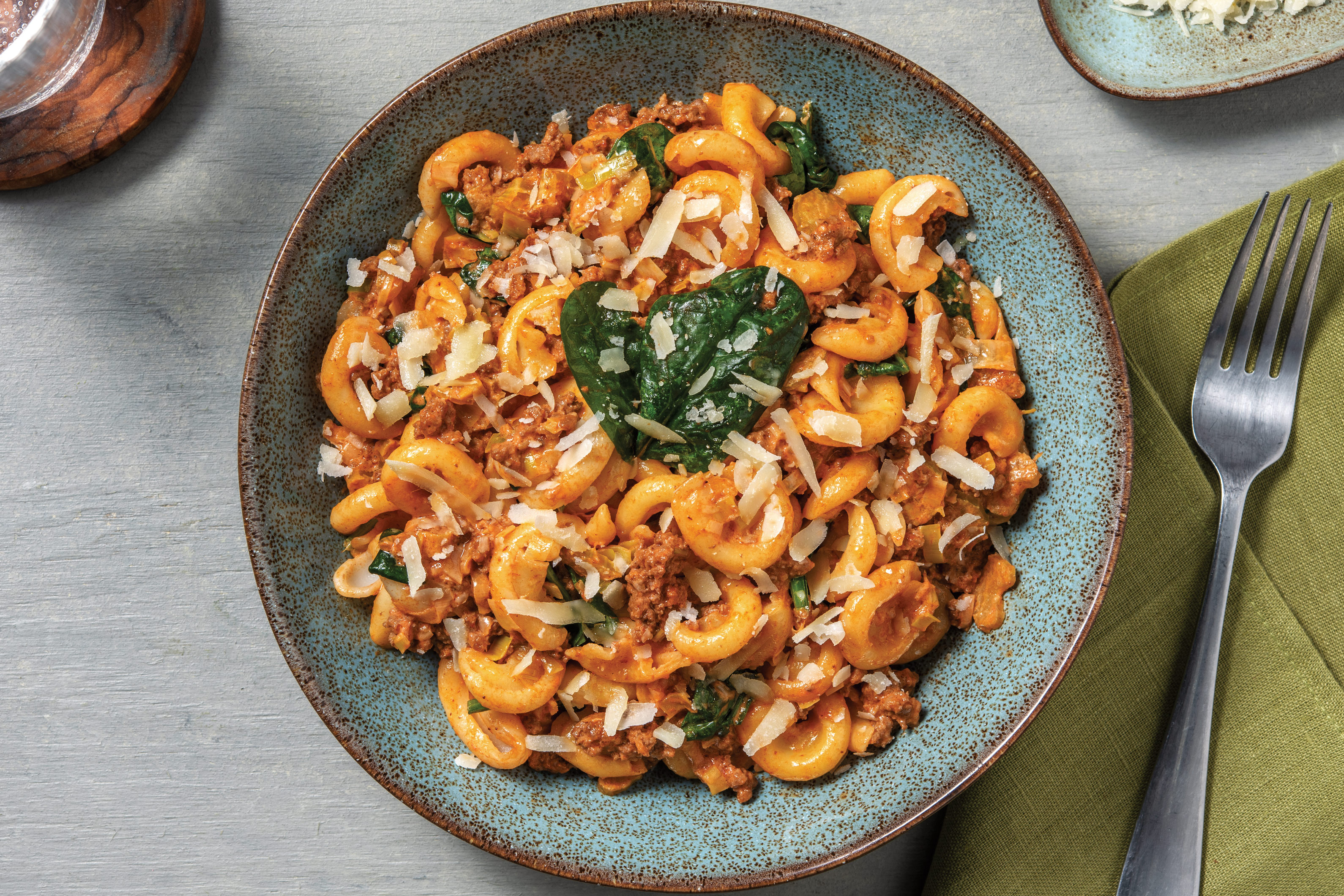 Quick Creamy Beef & Veggie Pasta