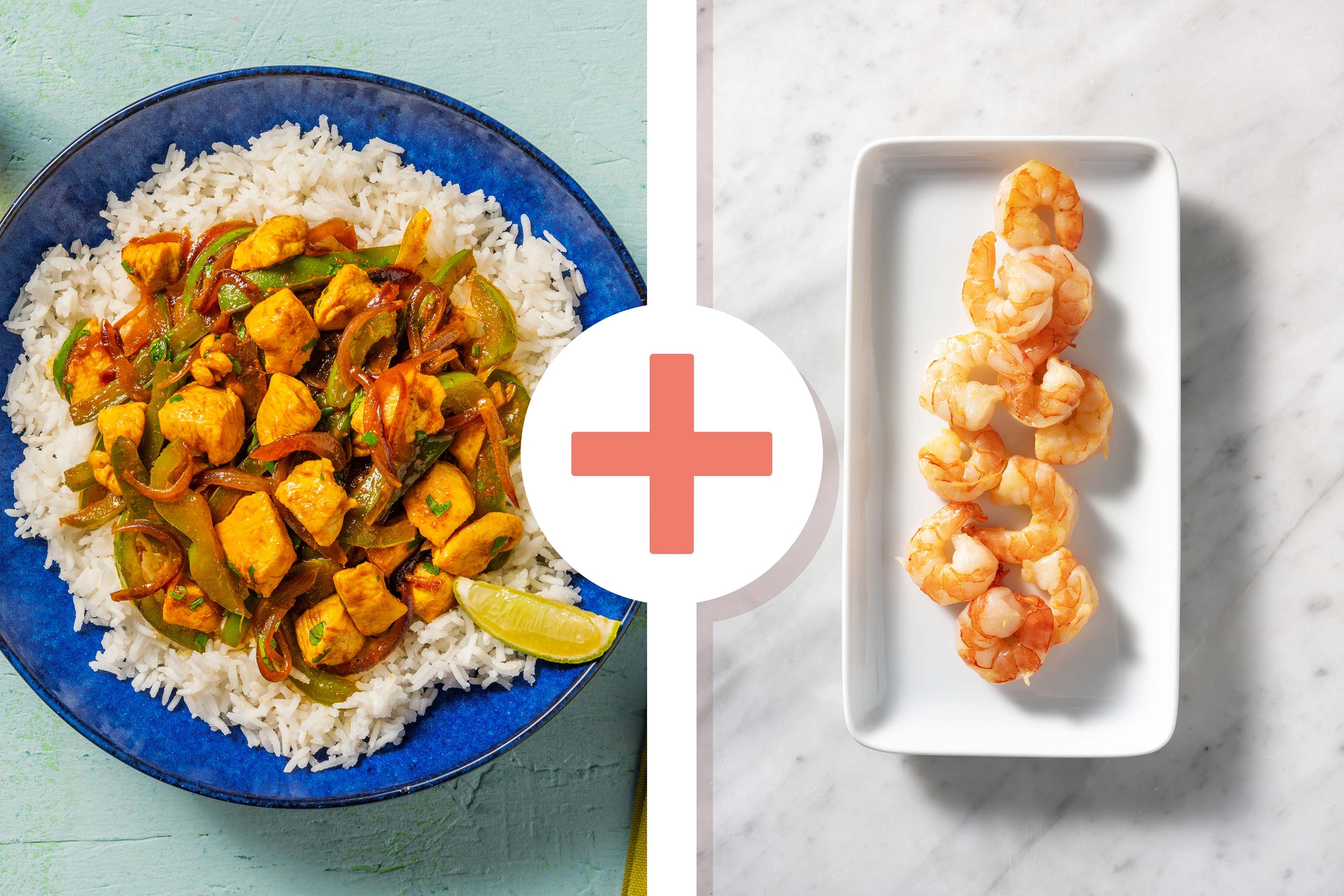 Quick & Spicy Chicken with King Prawns