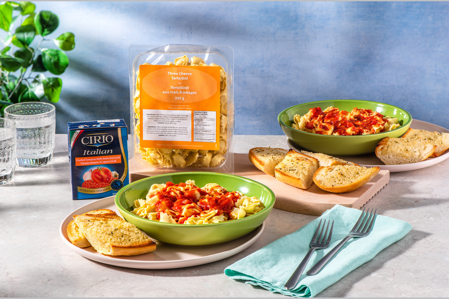 Repas de tortellinis rapide