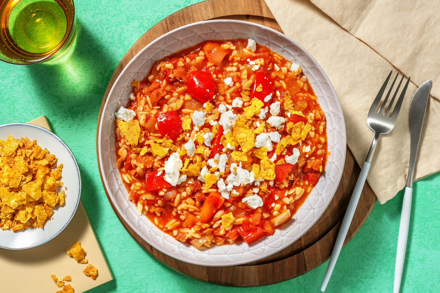 Ragoût au chorizo et à l’orzo