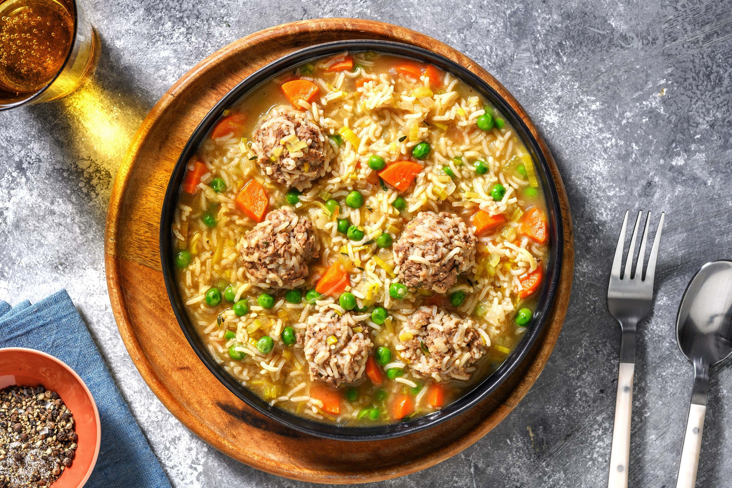 Classic Beef Porcupine Meatball Stew