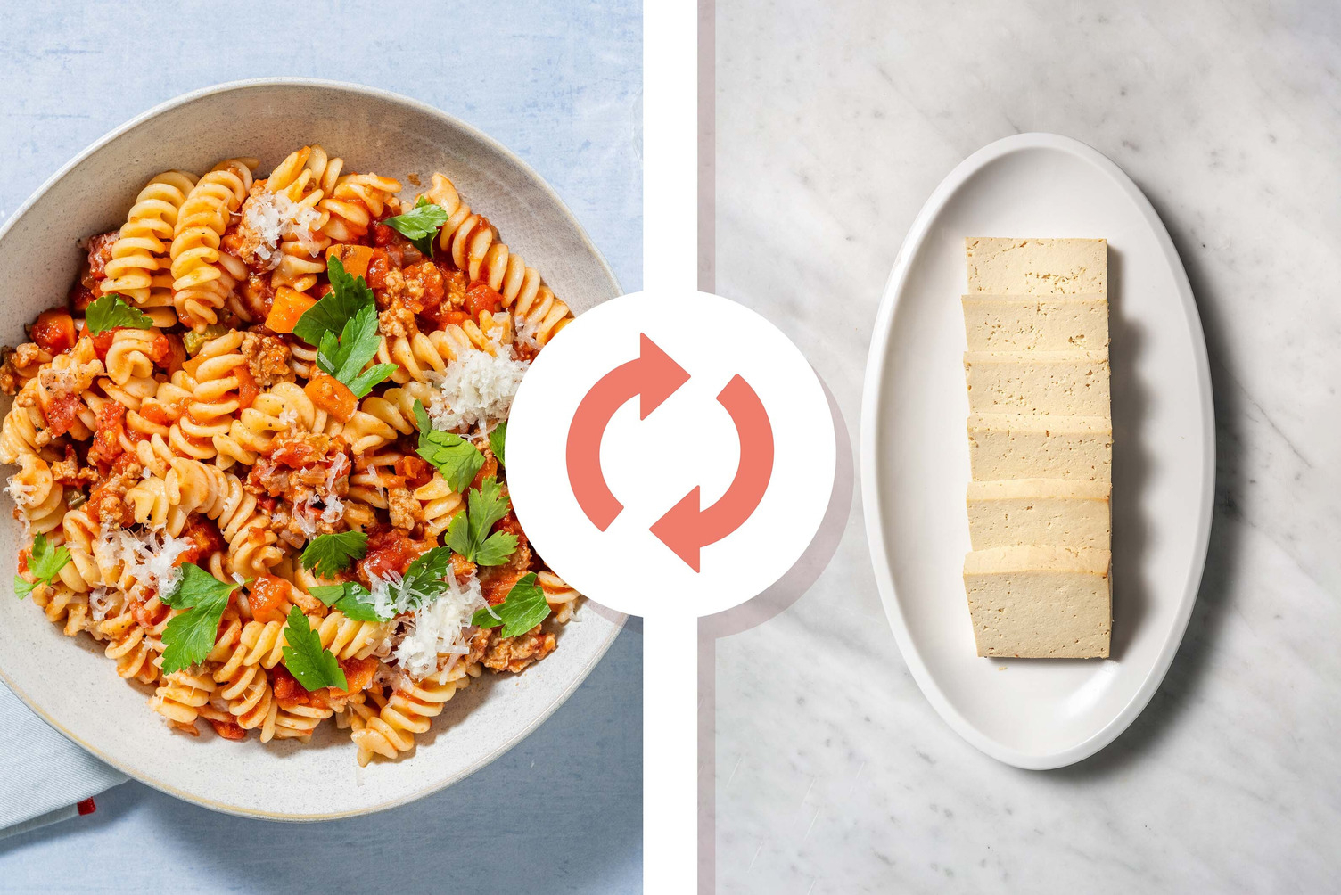 Ragù au tofu et fusillis