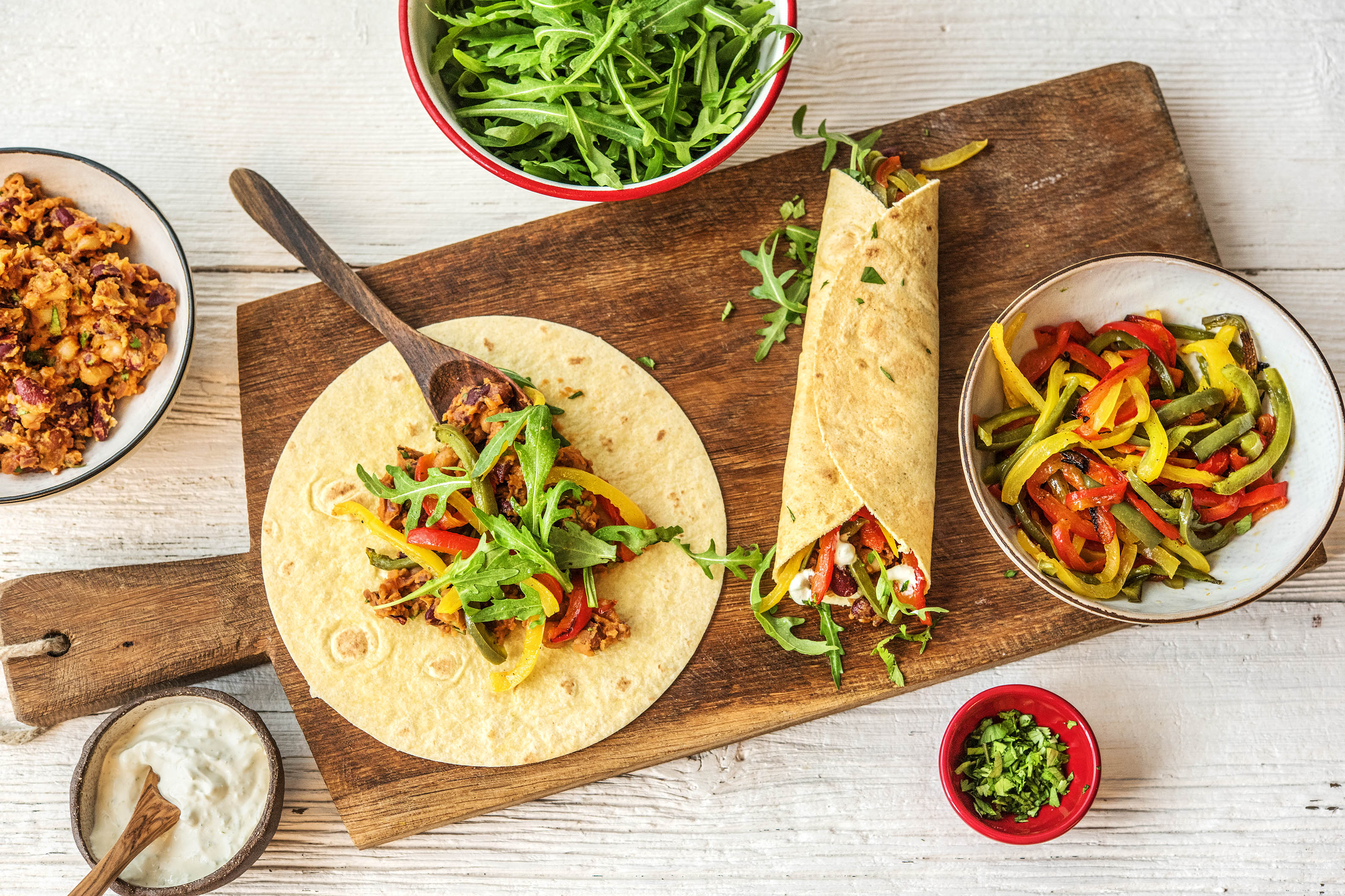Rainbow Pepper Fajitas