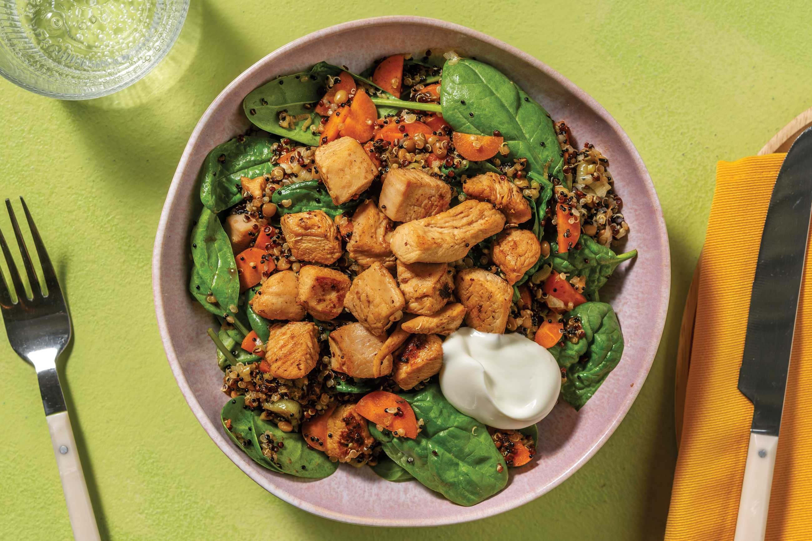 Ras El Hanout Chicken & Mixed Grain Salad