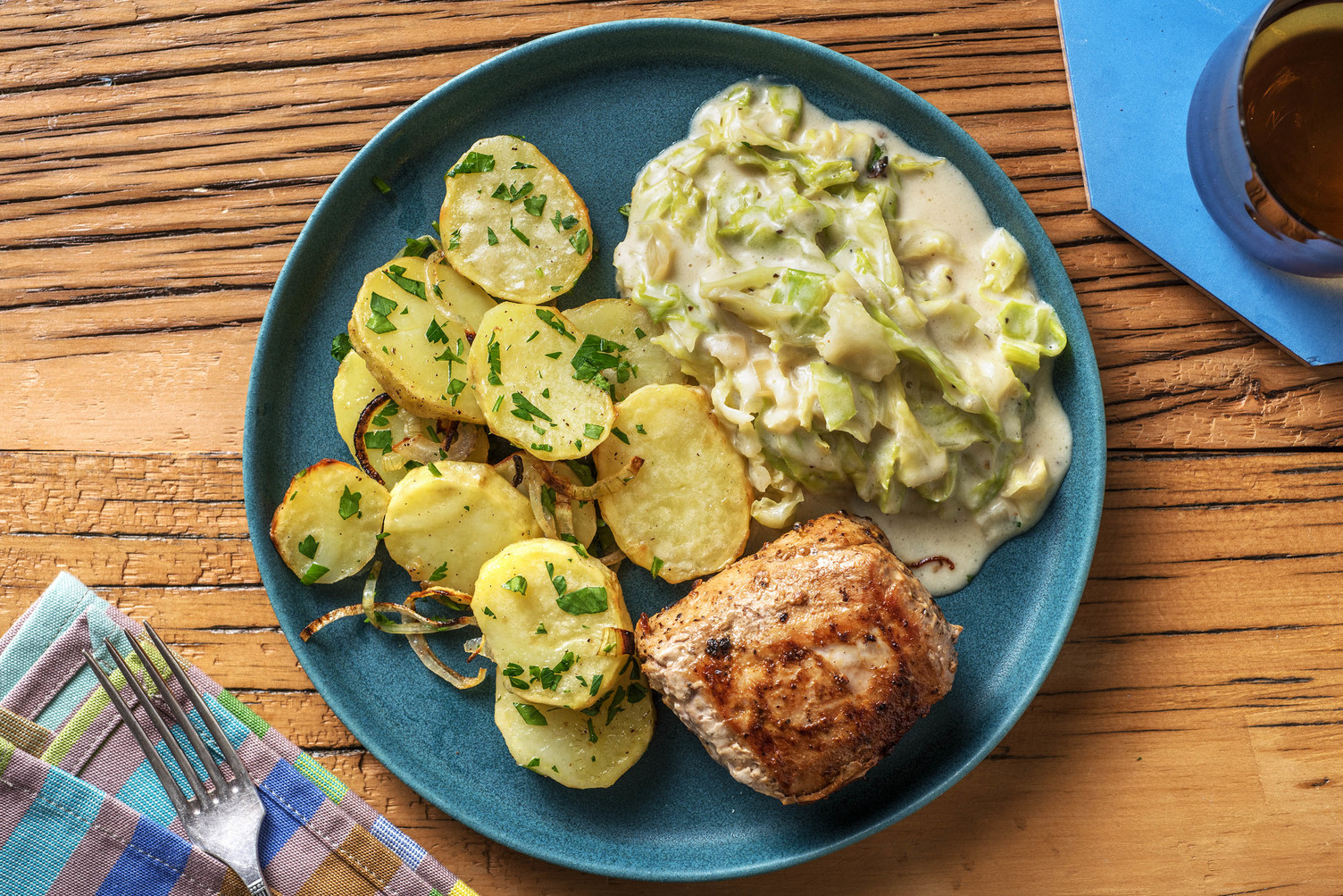 Rauchiges Schweinefilet mit Rahmwirsing