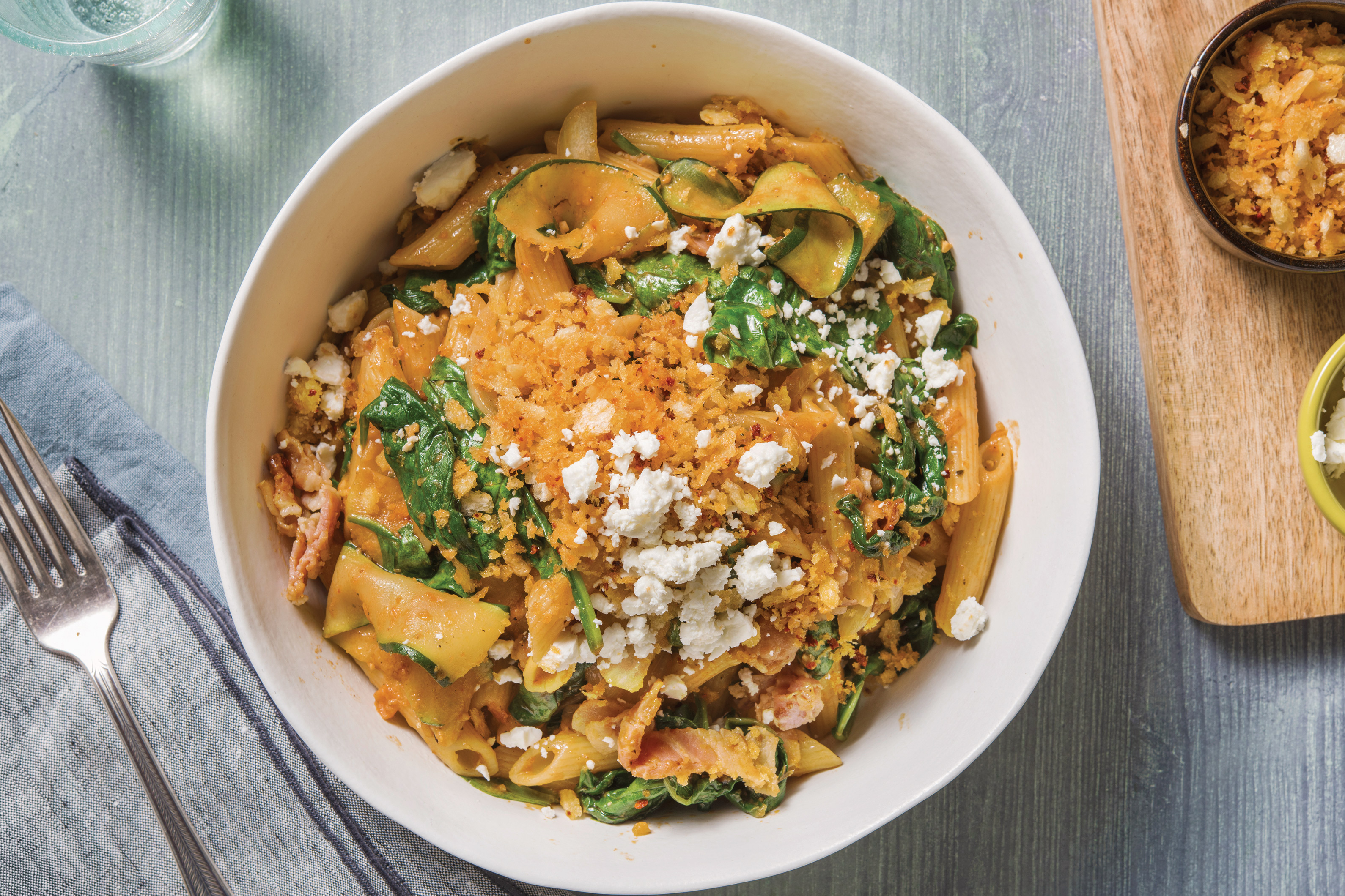 Red Pesto & Bacon Penne