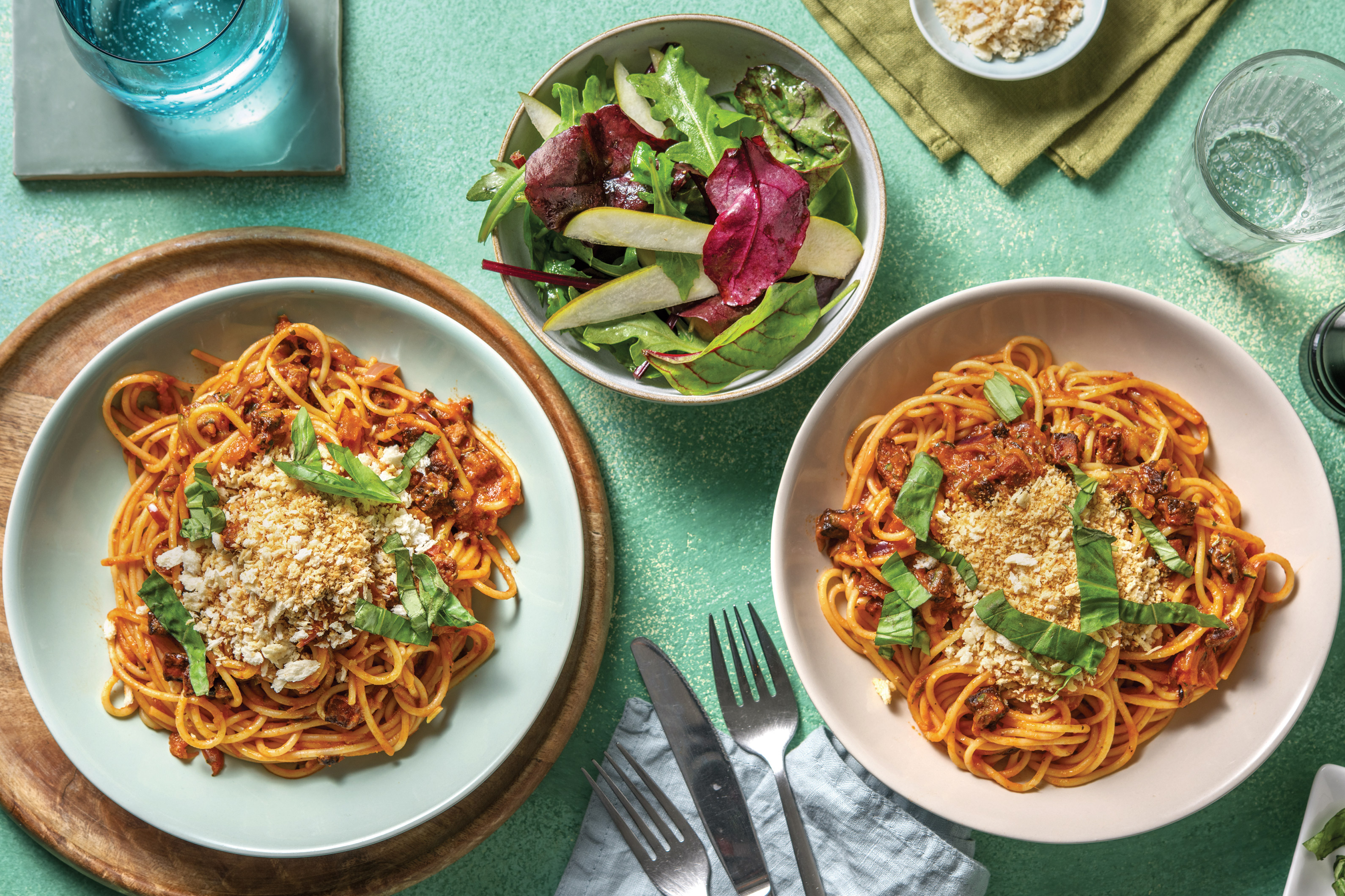 Red Pesto & Chorizo Spaghetti