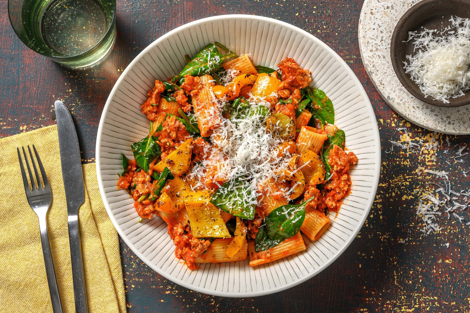 Rigatoni in Sausage Tomato Sauce
