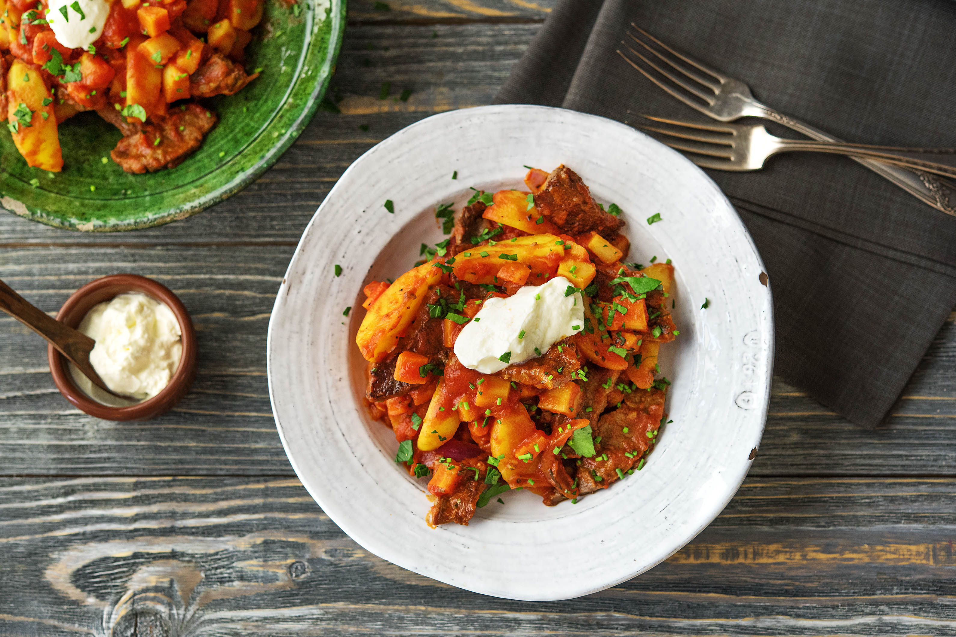 Rinderschmortopf mit Wurzelgemüse