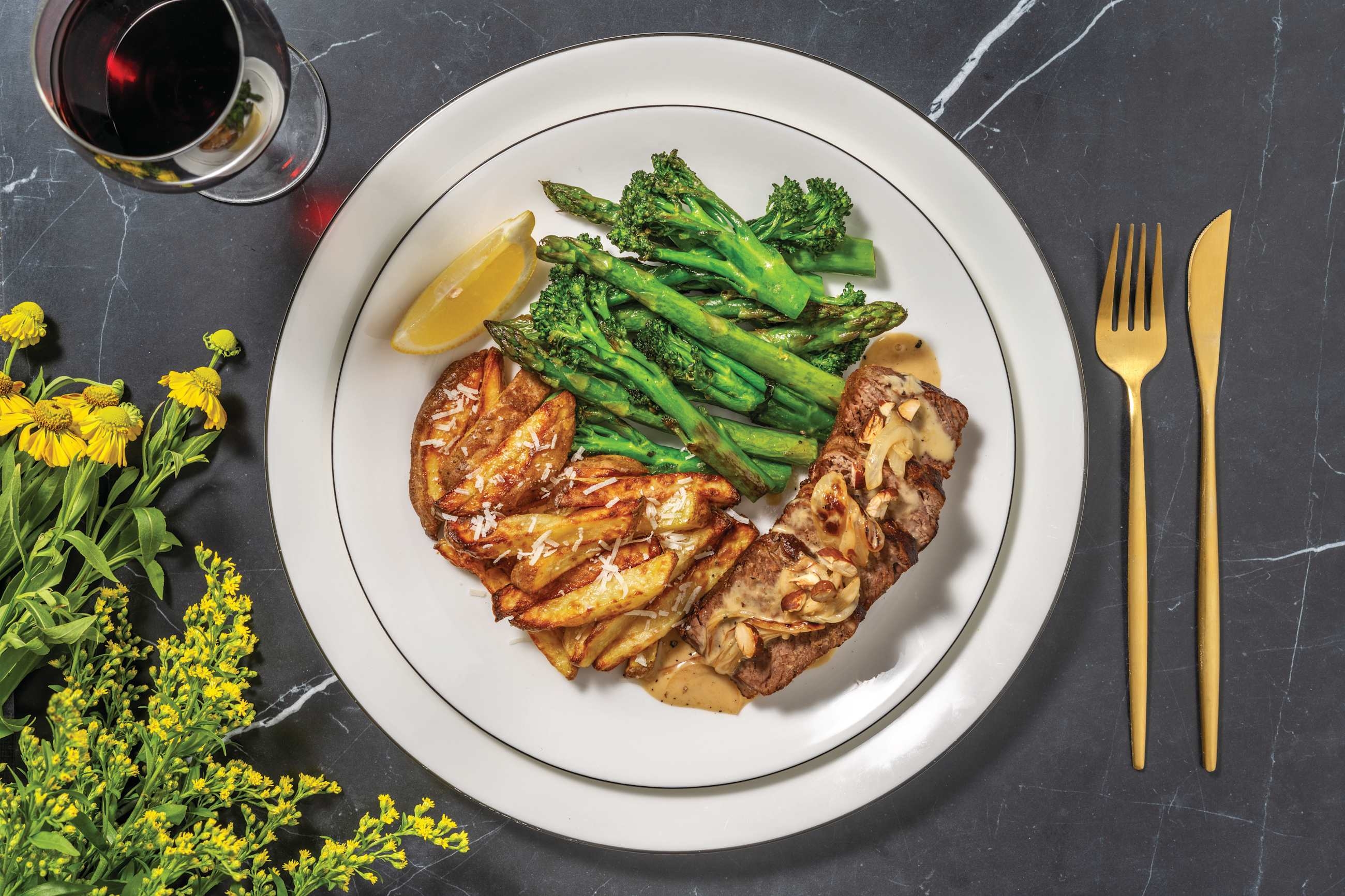 Roast Beef Brisket & Truffle Parmesan Fries