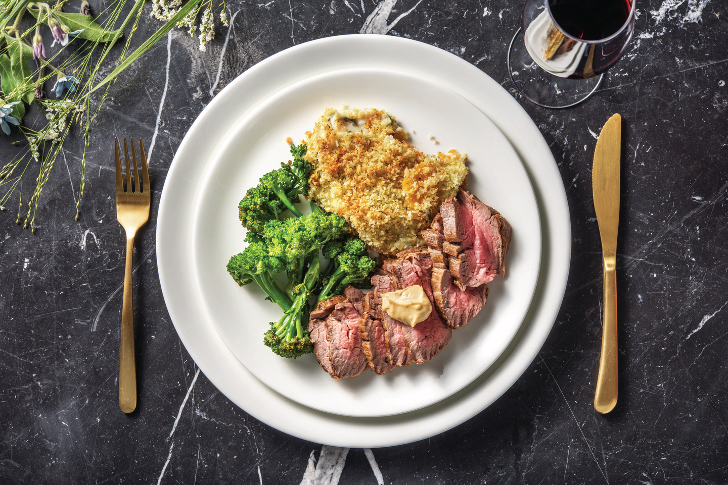 Roast Beef Fillet & Pumpkin-Sage Gratin