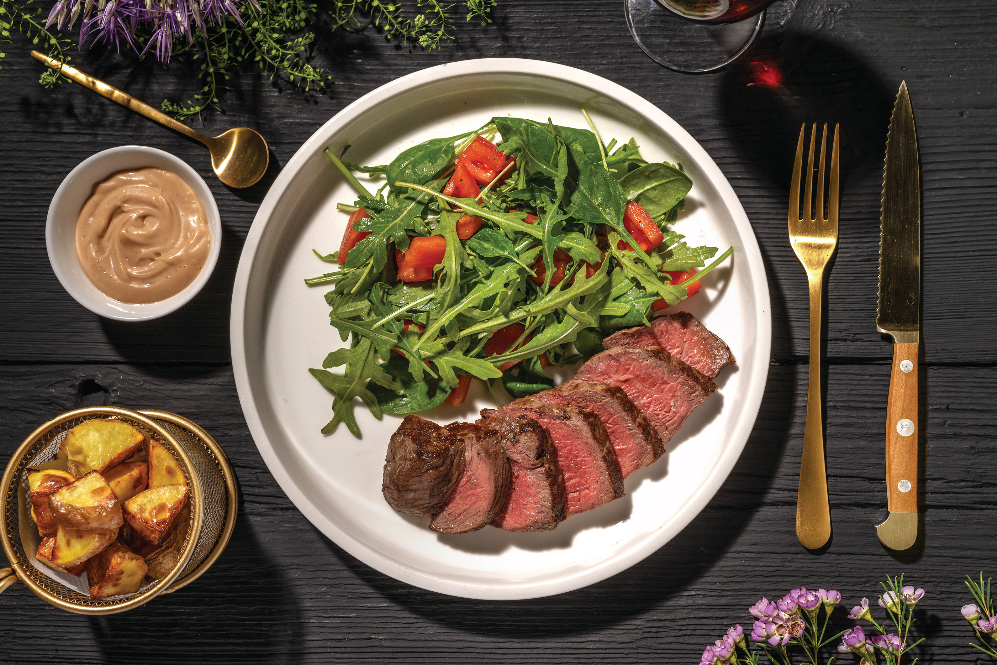 Roast Beef Sirloin & Crispy Potatoes