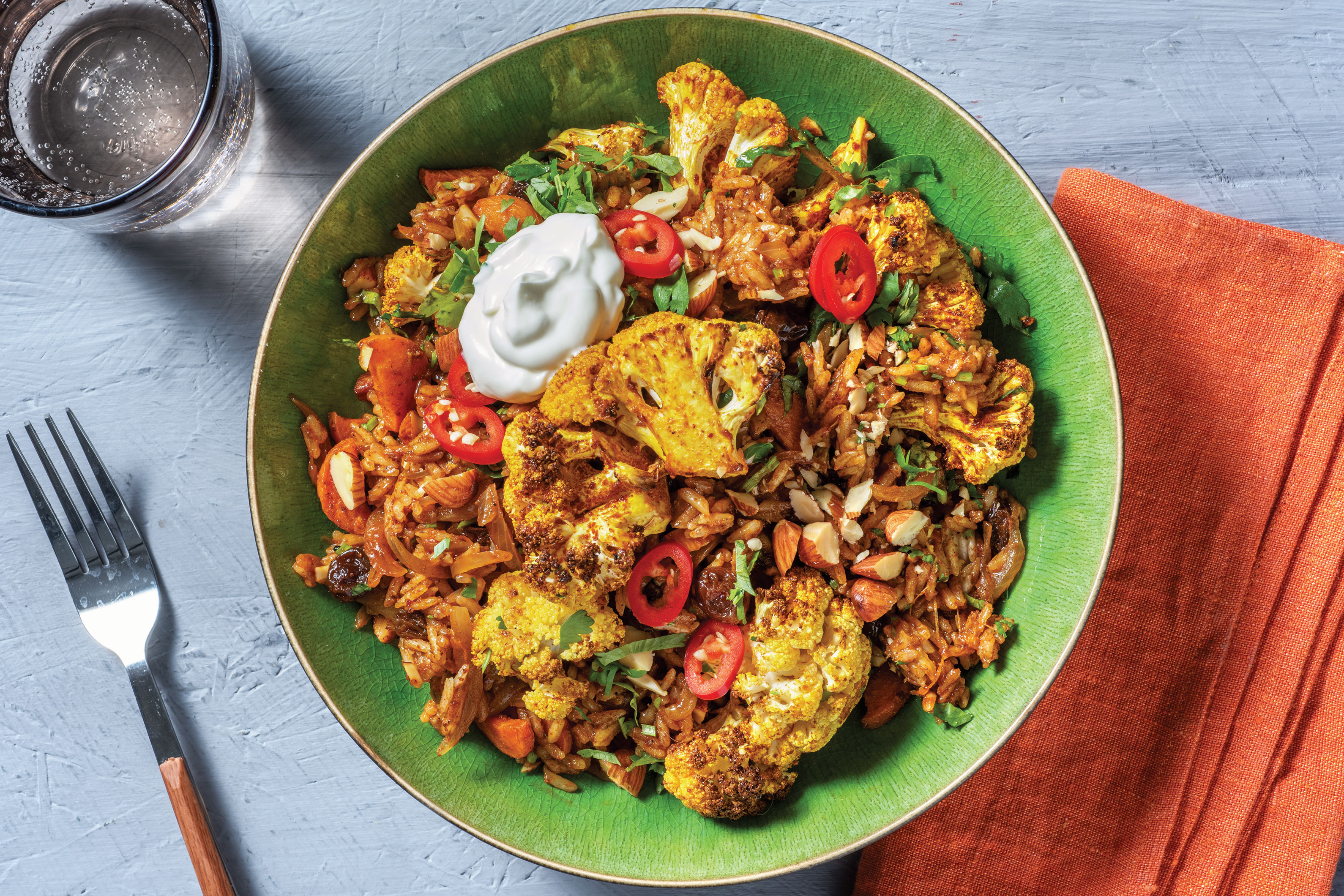Roast Cauliflower Biryani