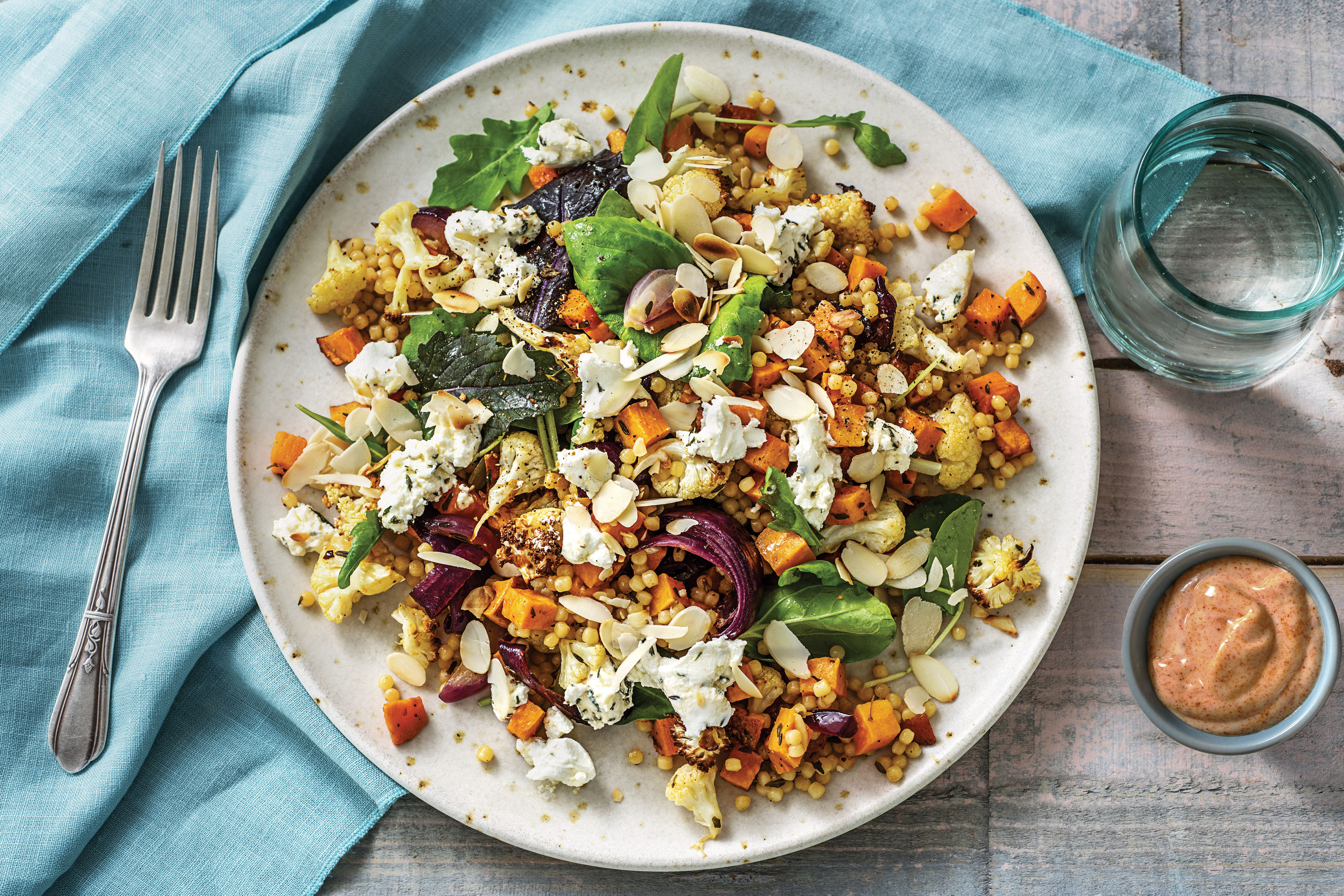 Roasted Cauliflower & Israeli Couscous Salad
