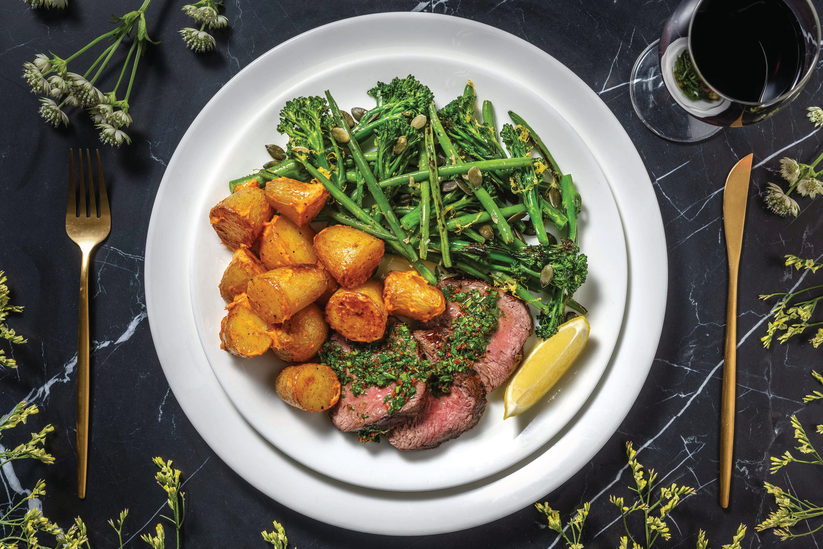 Roast Beef Eye Fillet & Chimichurri