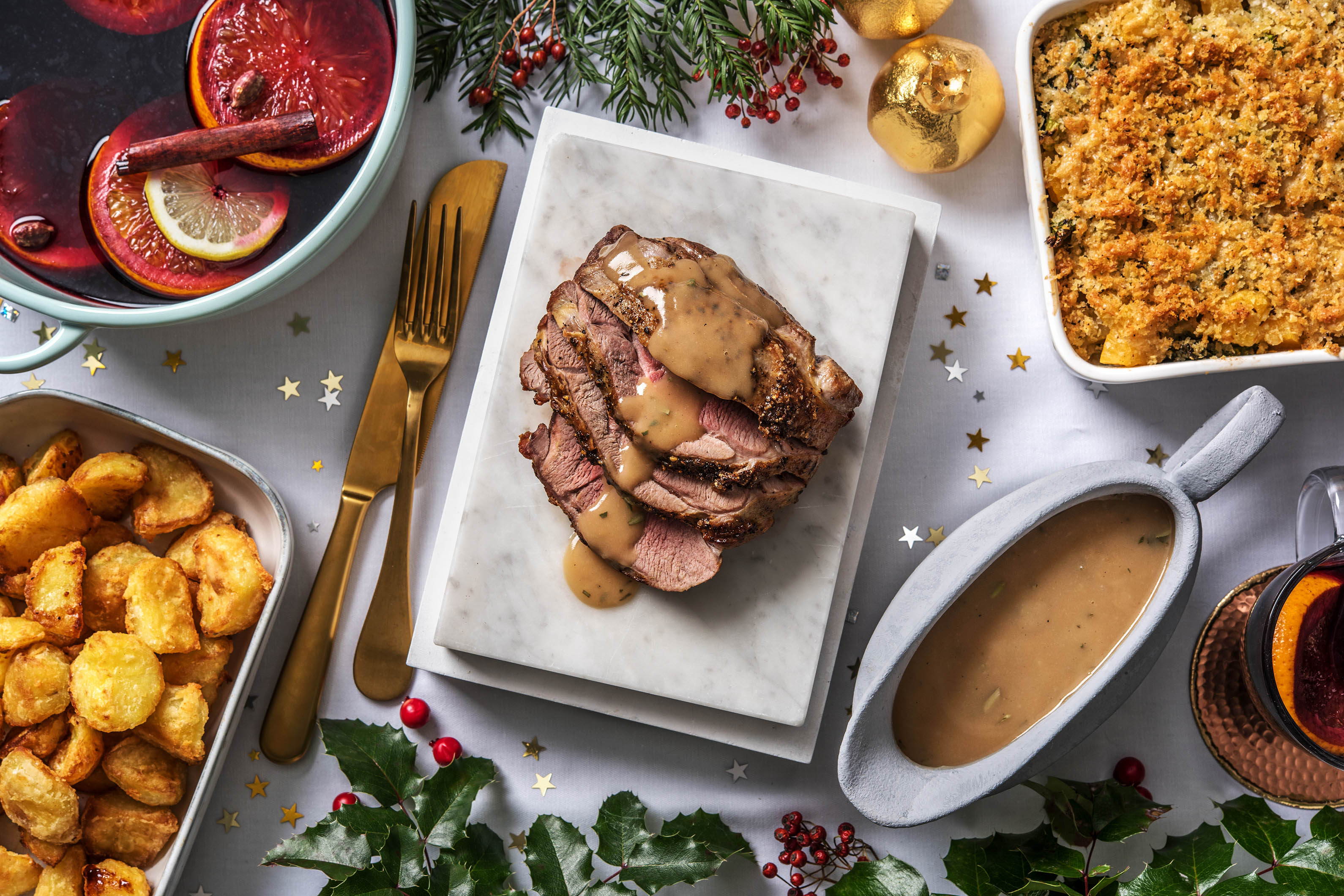 Roast Lamb and Mulled Wine Spices