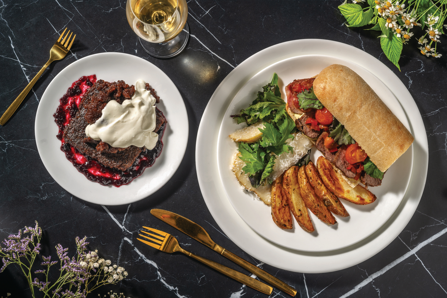 Roast Beef Sirloin & Béarnaise Ciabatta for Dinner