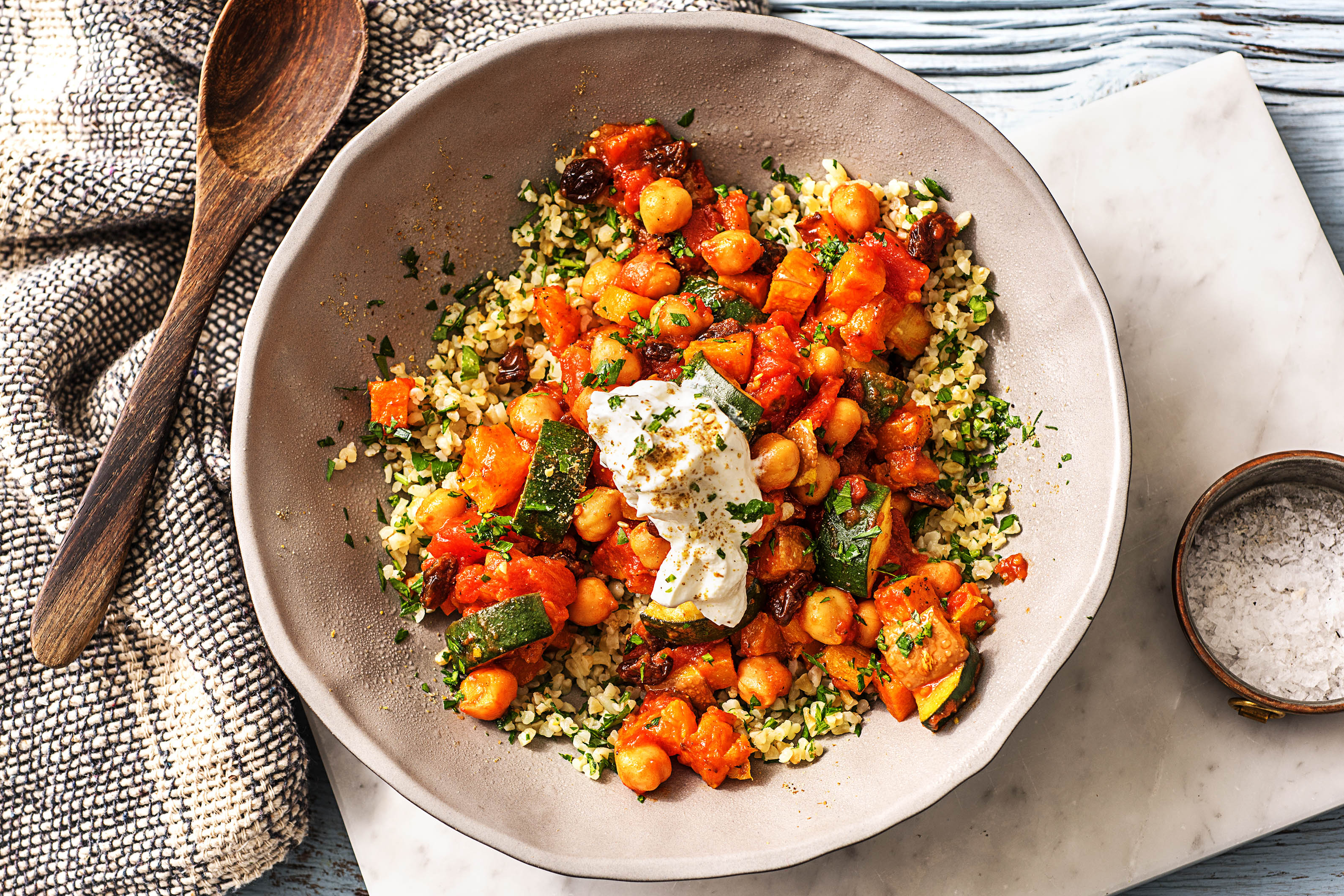 Roasted Butternut Tagine (v)