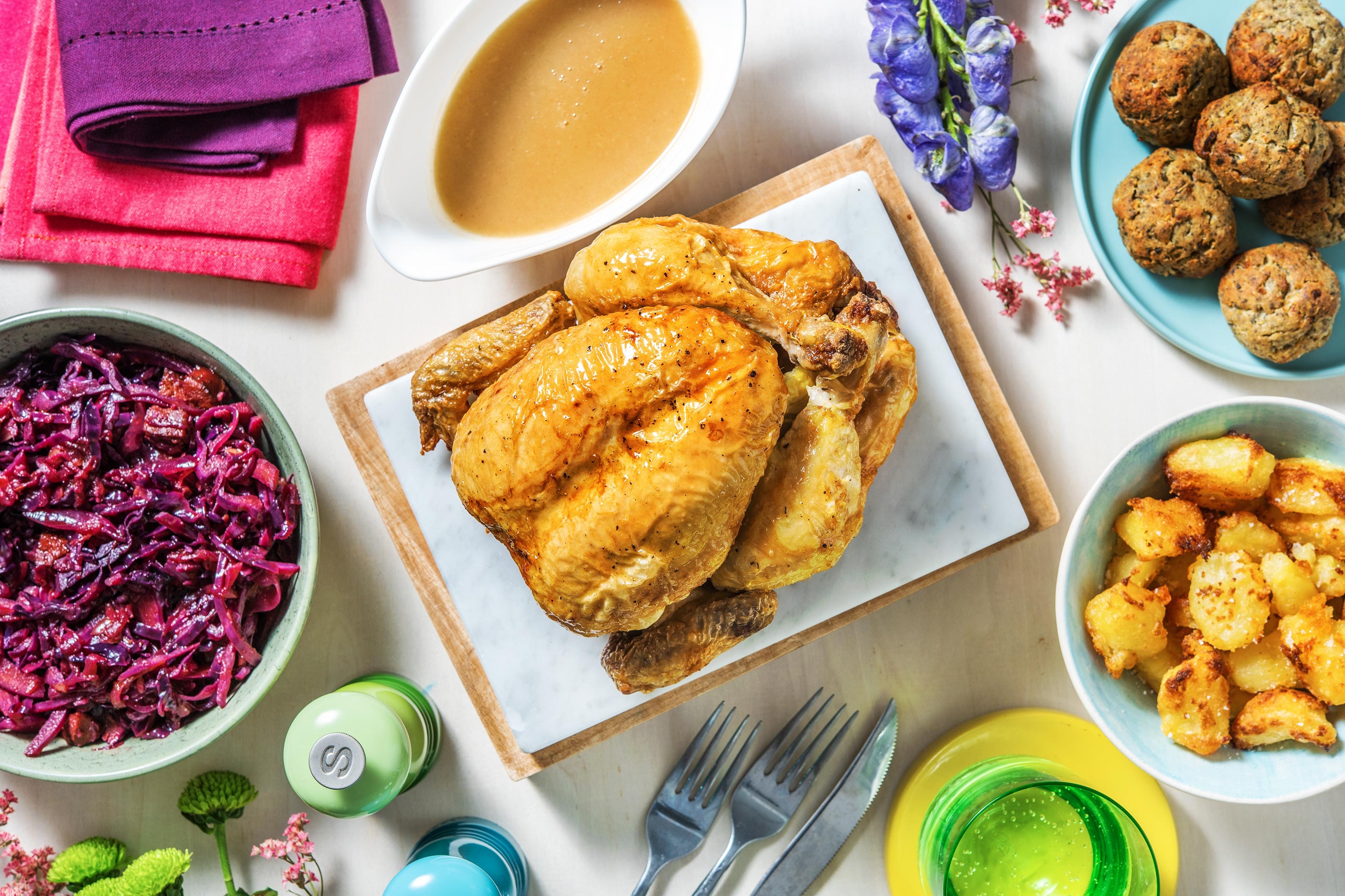 Roasted Chicken and Gravy