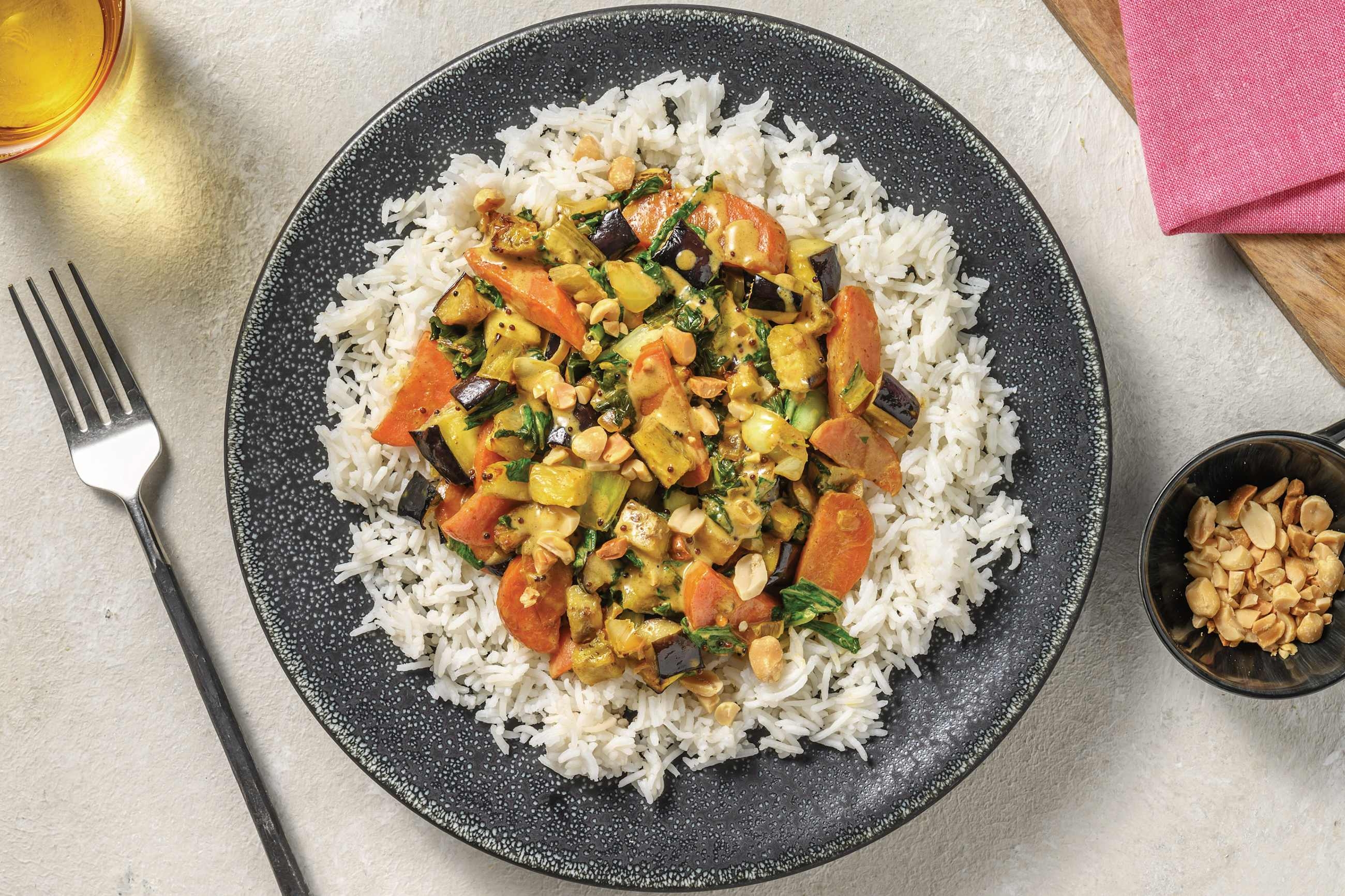 Roasted Eggplant Bengal Curry