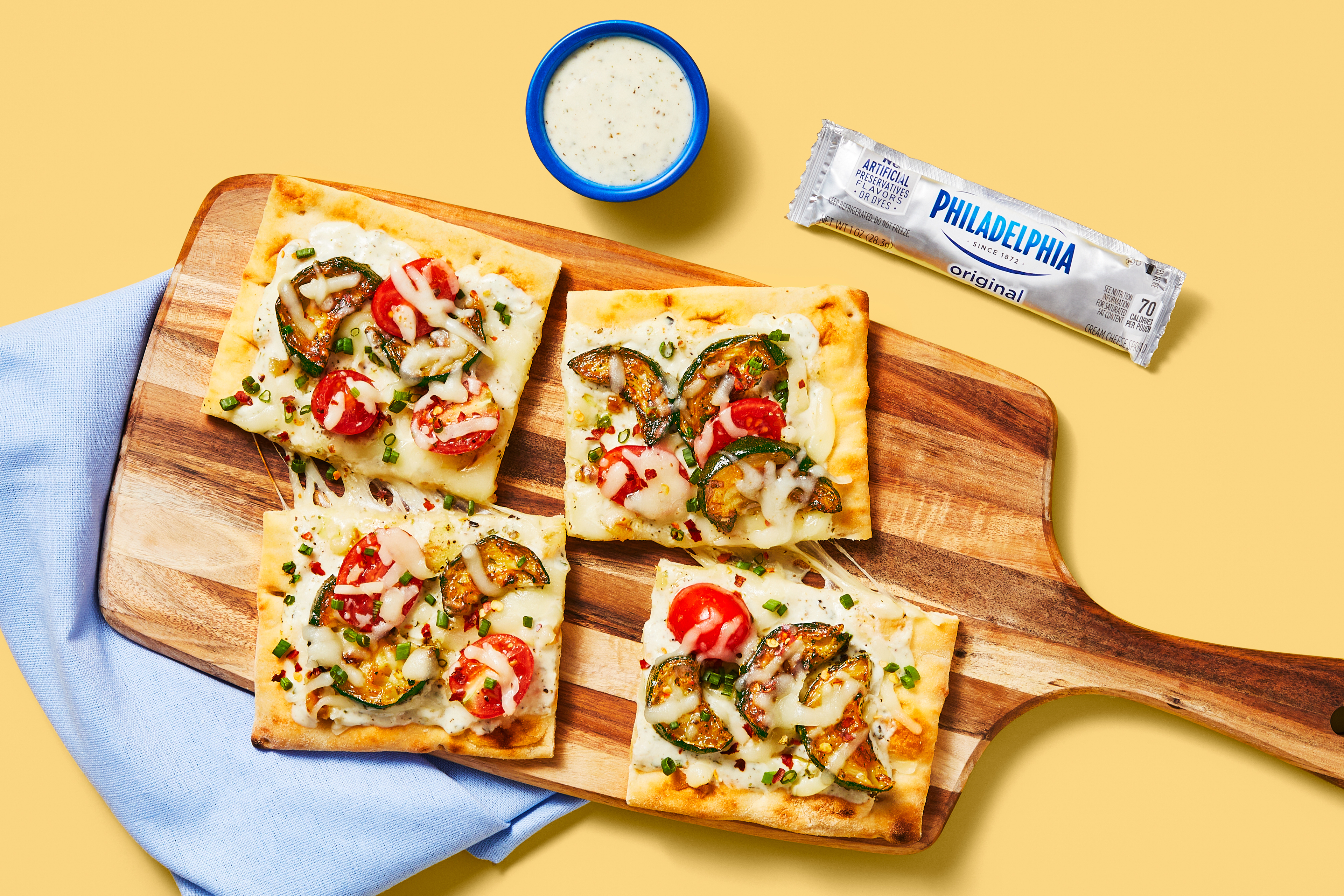Roasted Garlic & Zucchini Flatbreads Recipe | HelloFresh