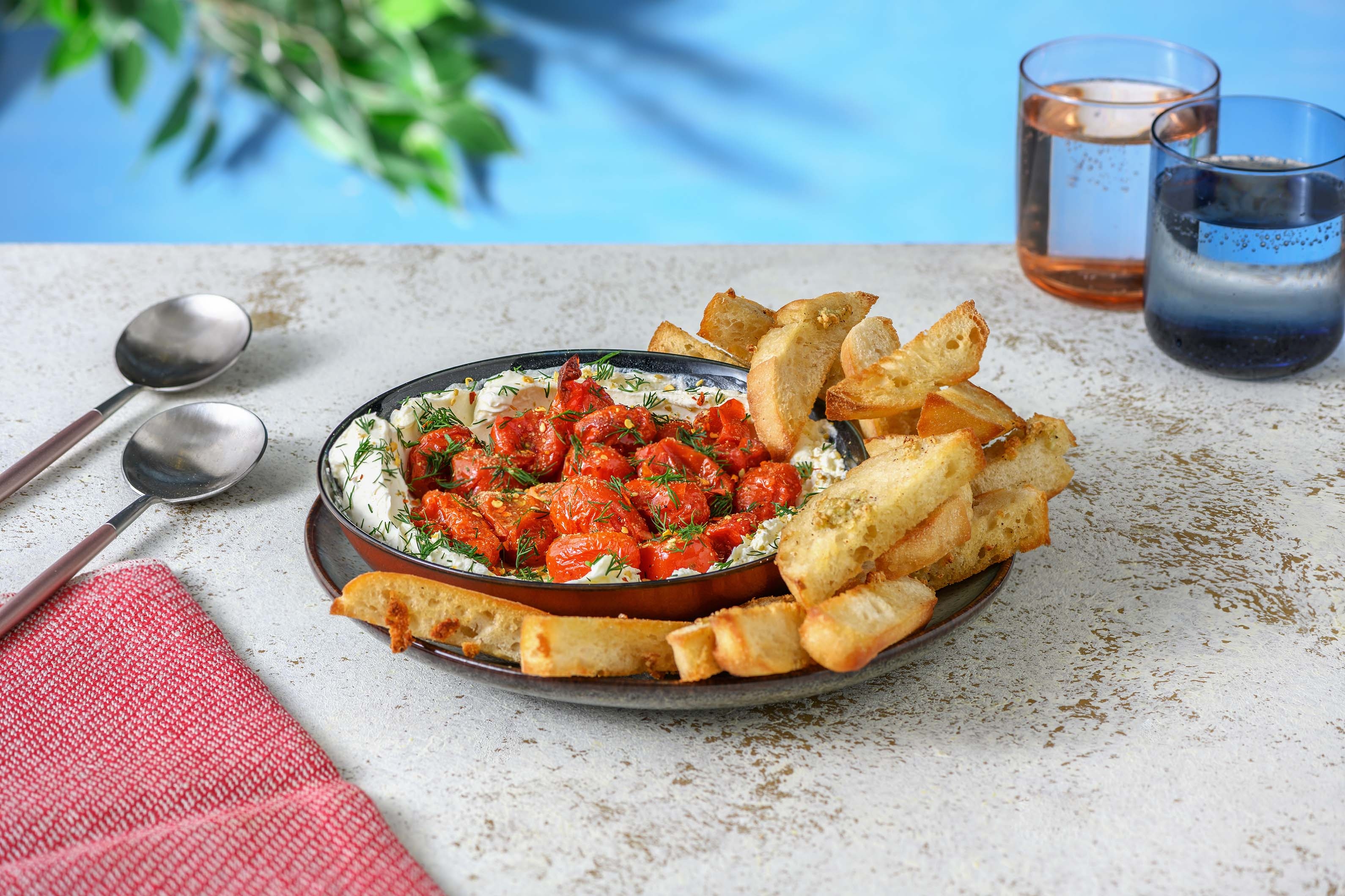 Roasted Baby Tomato & Cream Cheese Dip