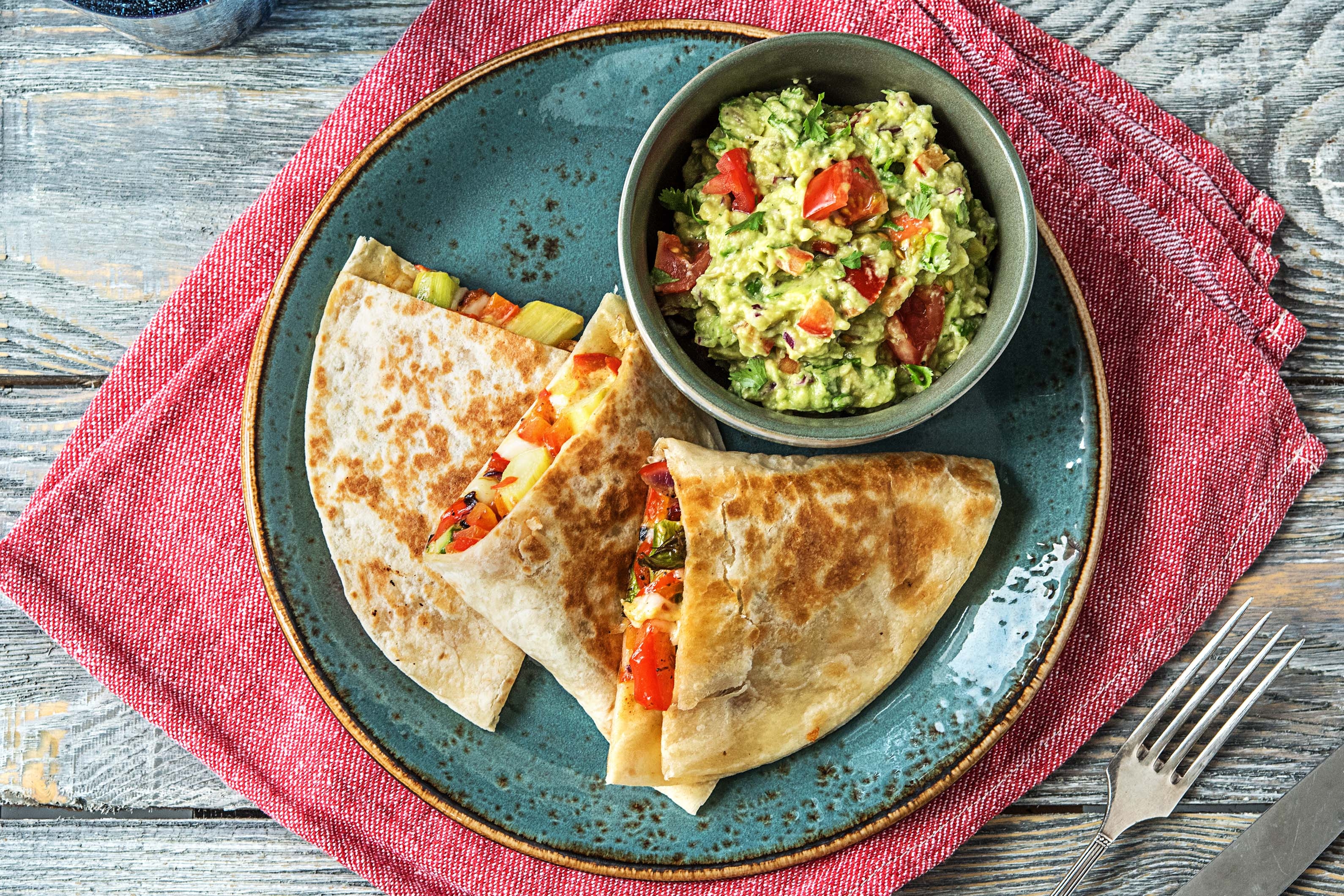 Roasted Vegetable Quesadillas