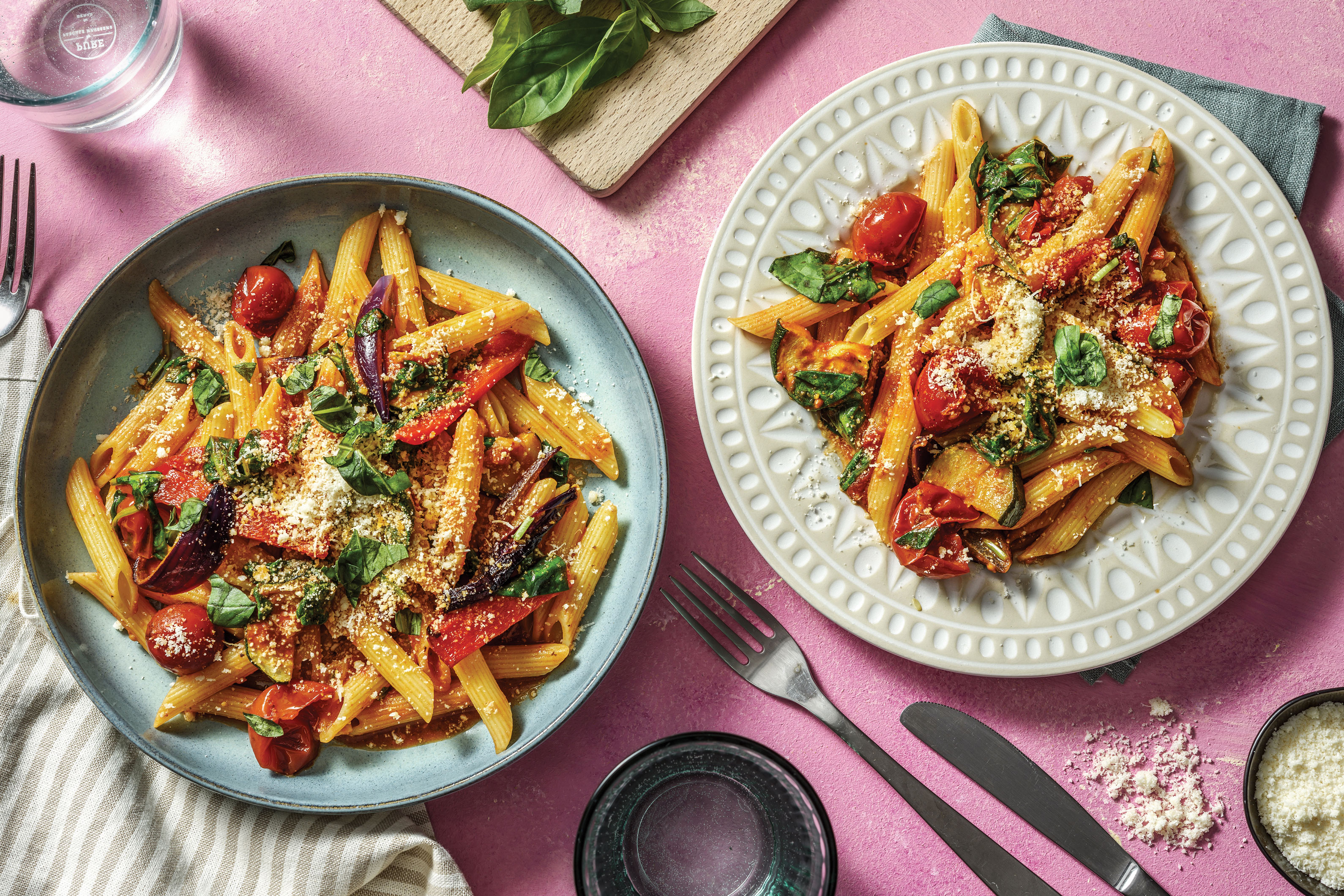 Roasted Vegetable & Red Pesto Penne