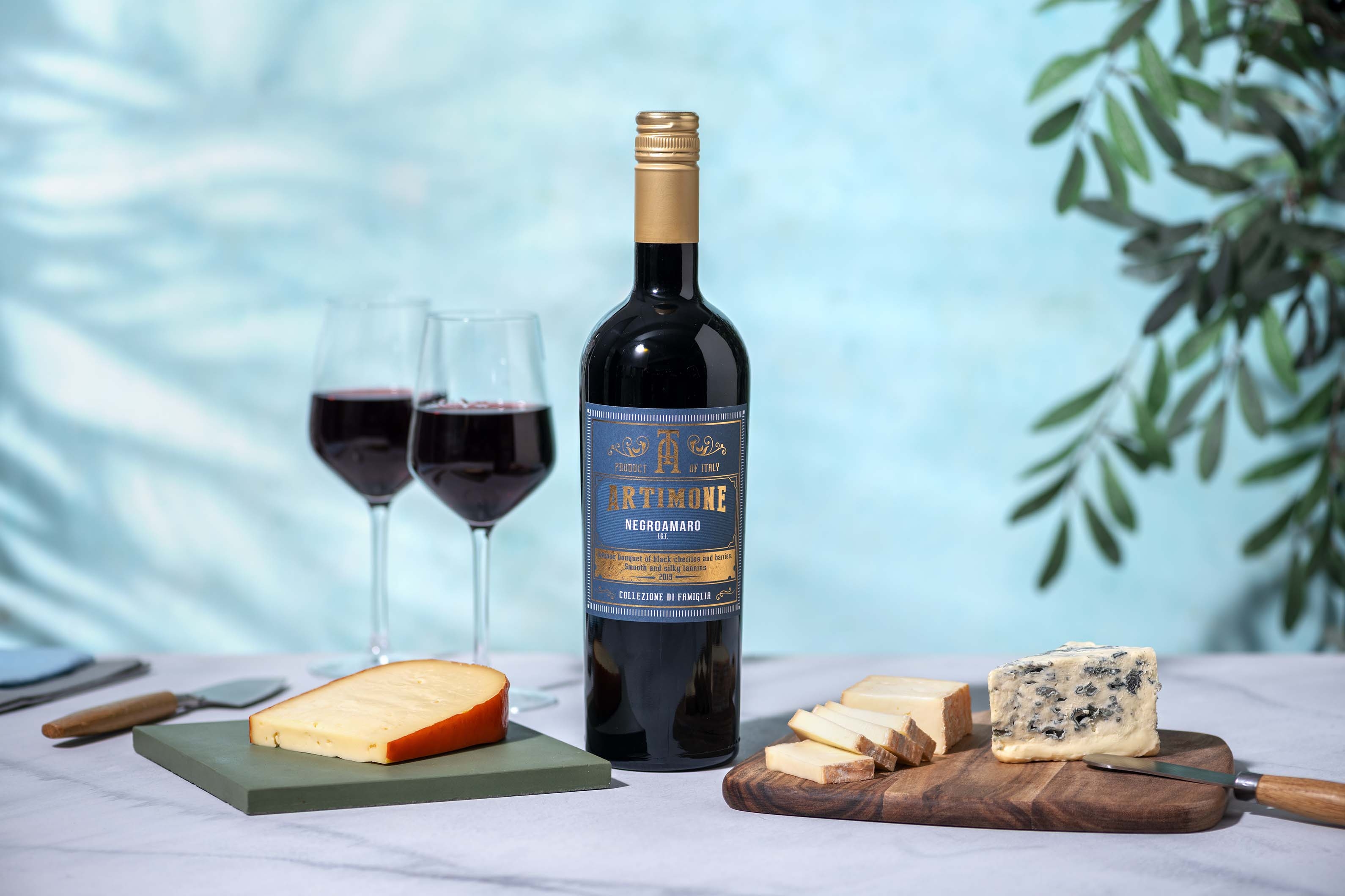 Vin rouge et fromages