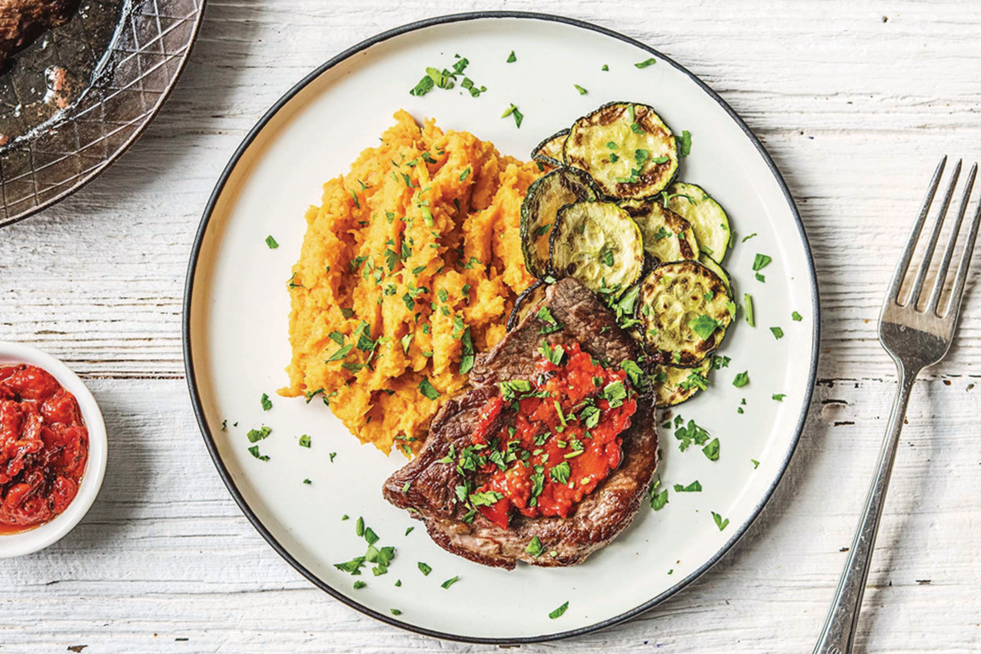 Romesco Minute Steaks