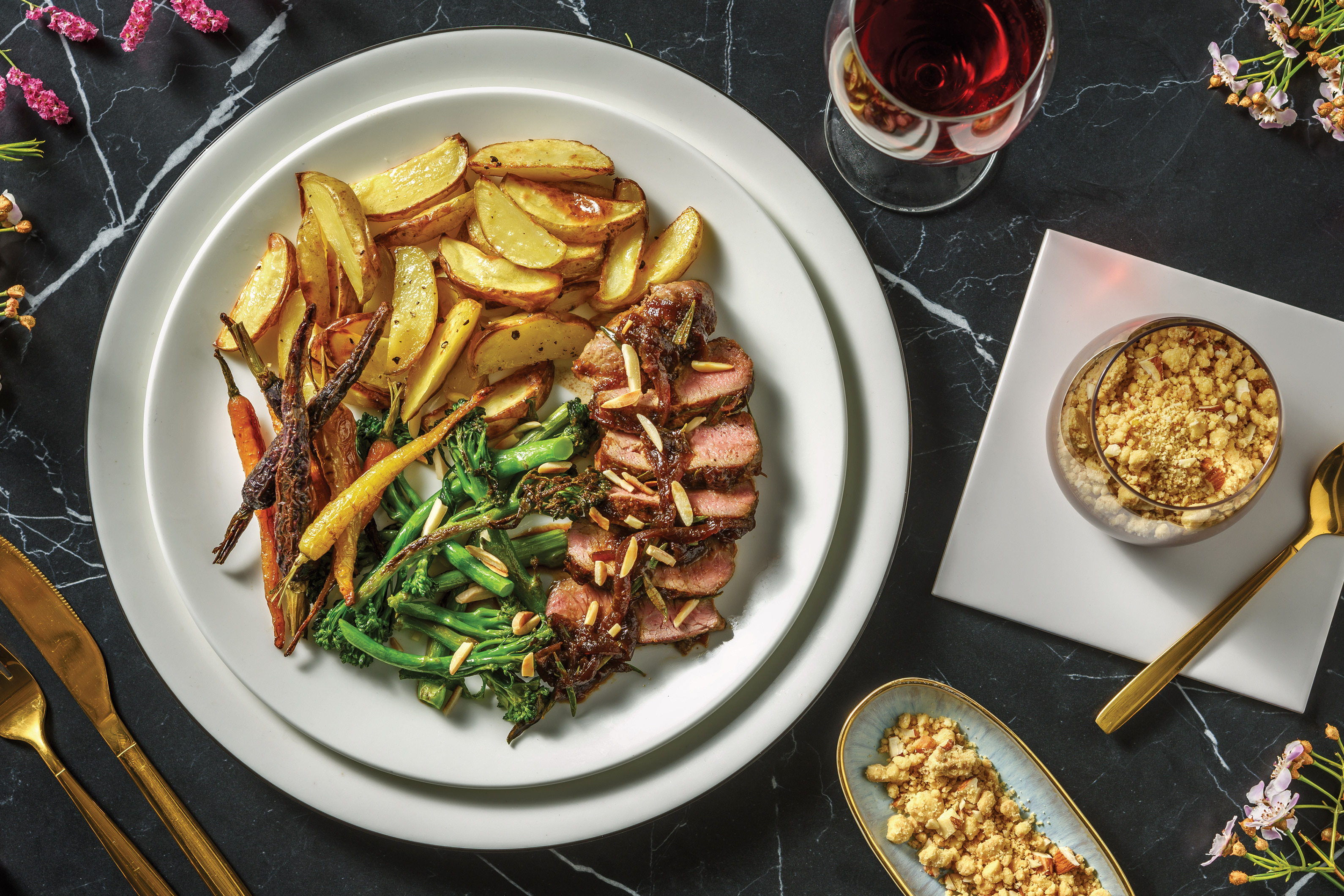 Rosemary & Caramelised Onion Lamb Shortloin for Dinner