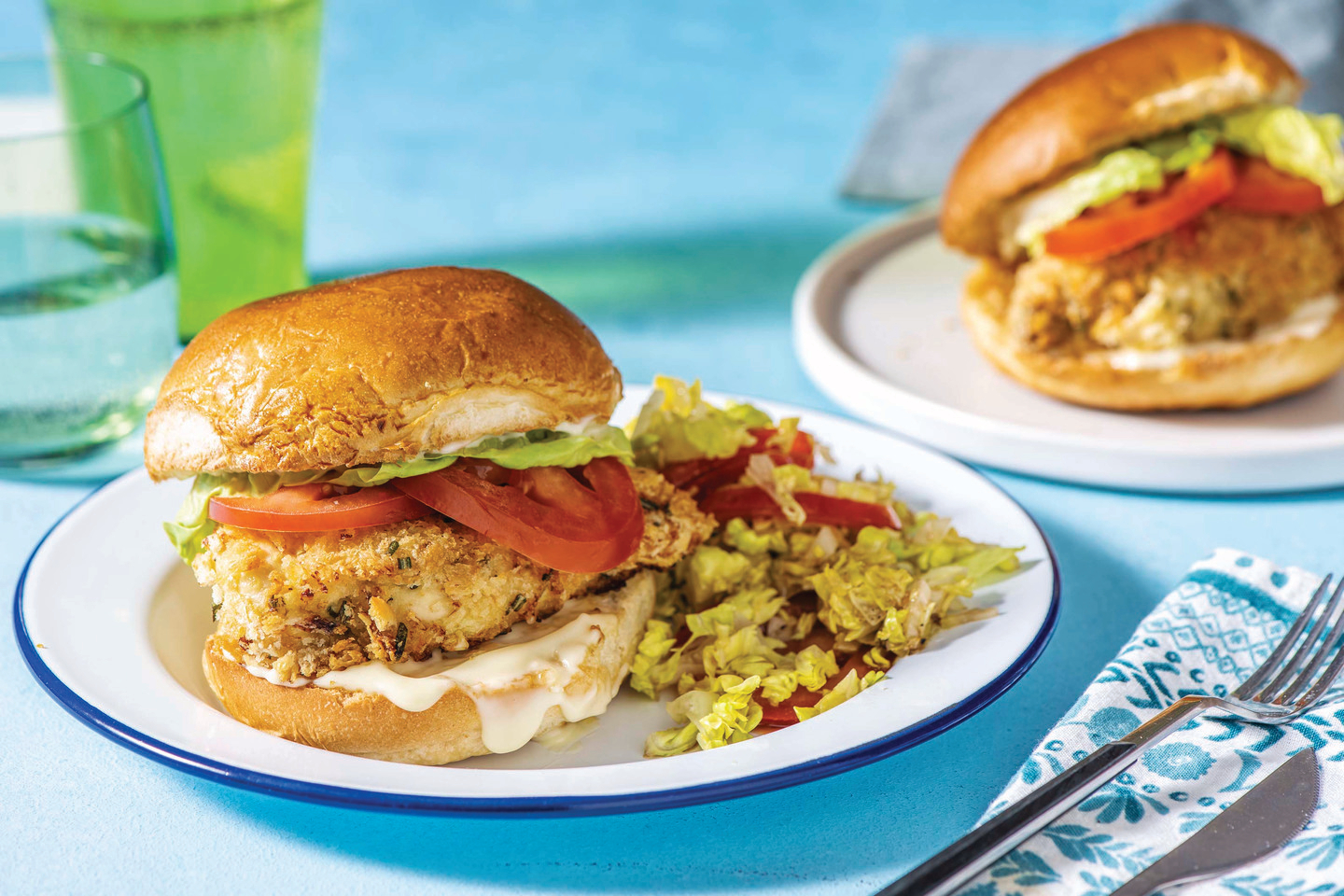 Rosemary & Parmesan Crumbed Chicken Burger