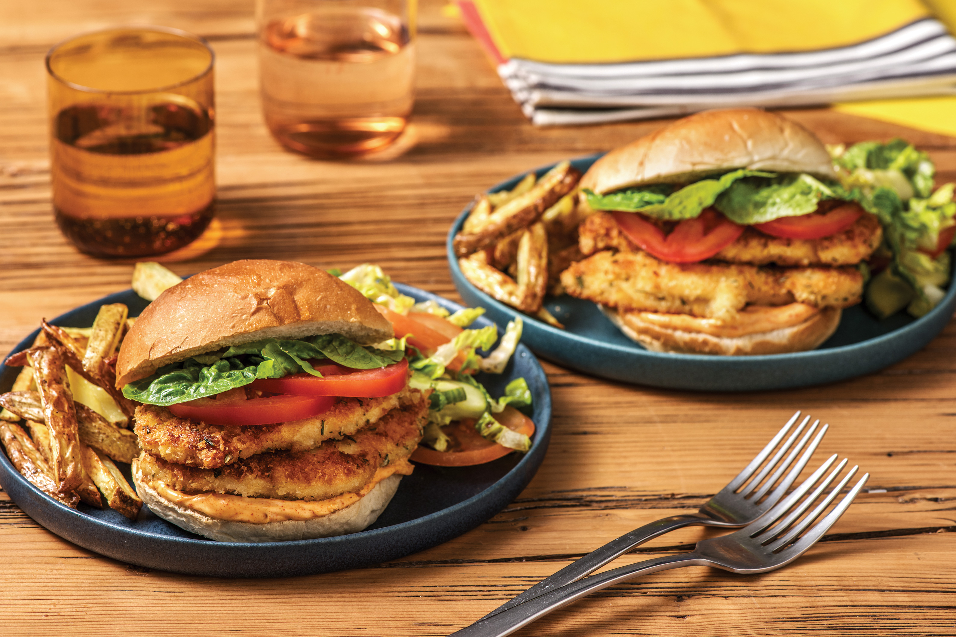 Rosemary & Parmesan Crumbed Chicken Burger