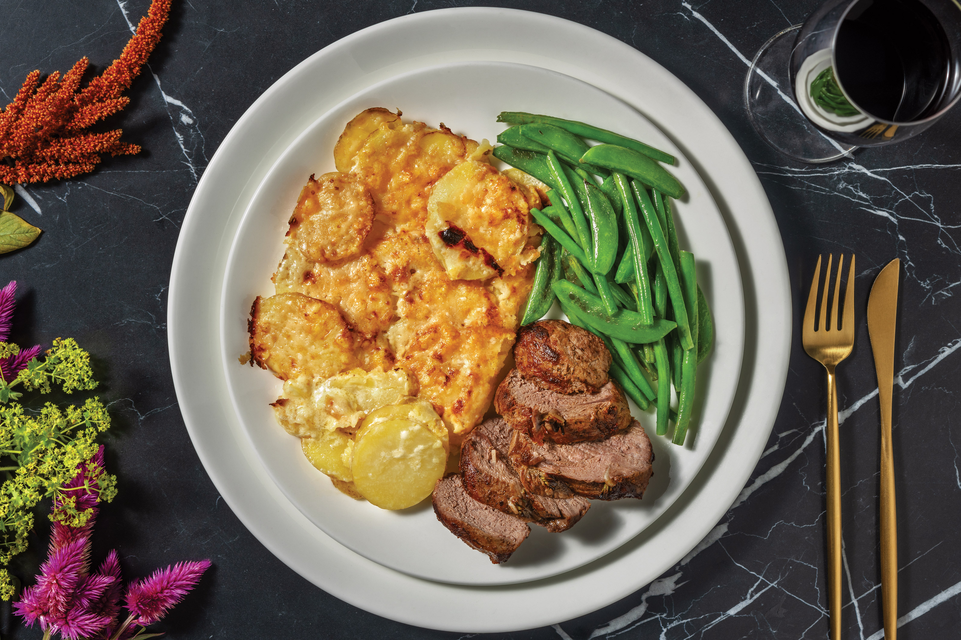 Rosemary Roast Lamb & Dauphinoise Potatoes