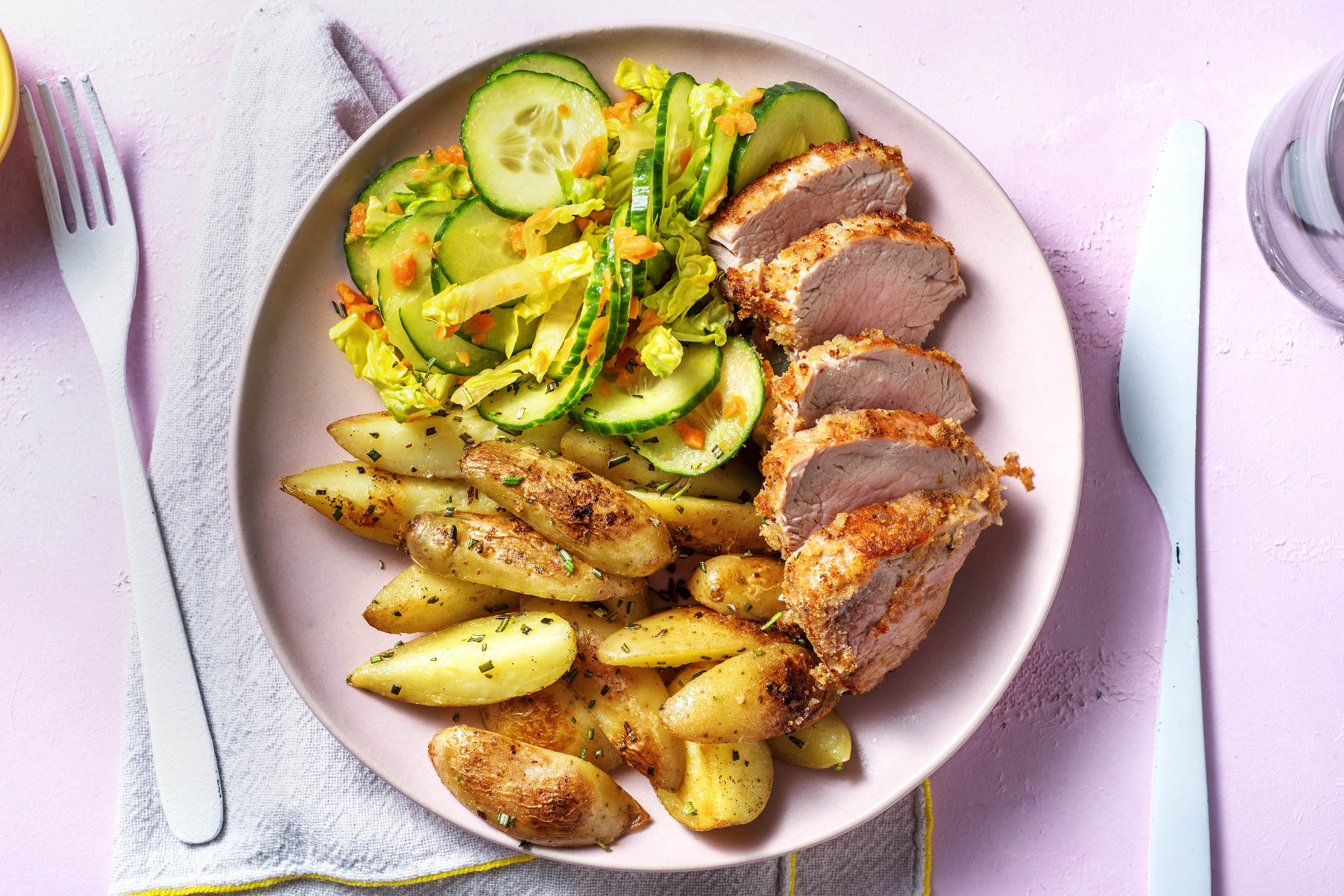 Saftiges Schweinefilet mit Senfkruste