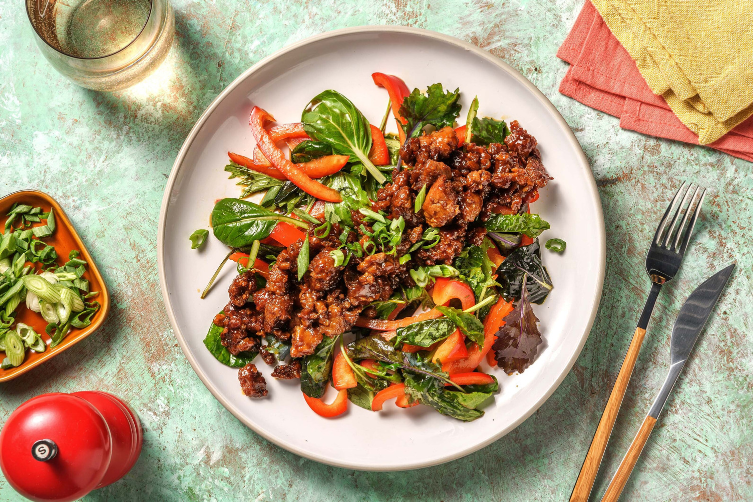 Salade asiatique au sésame et au soja