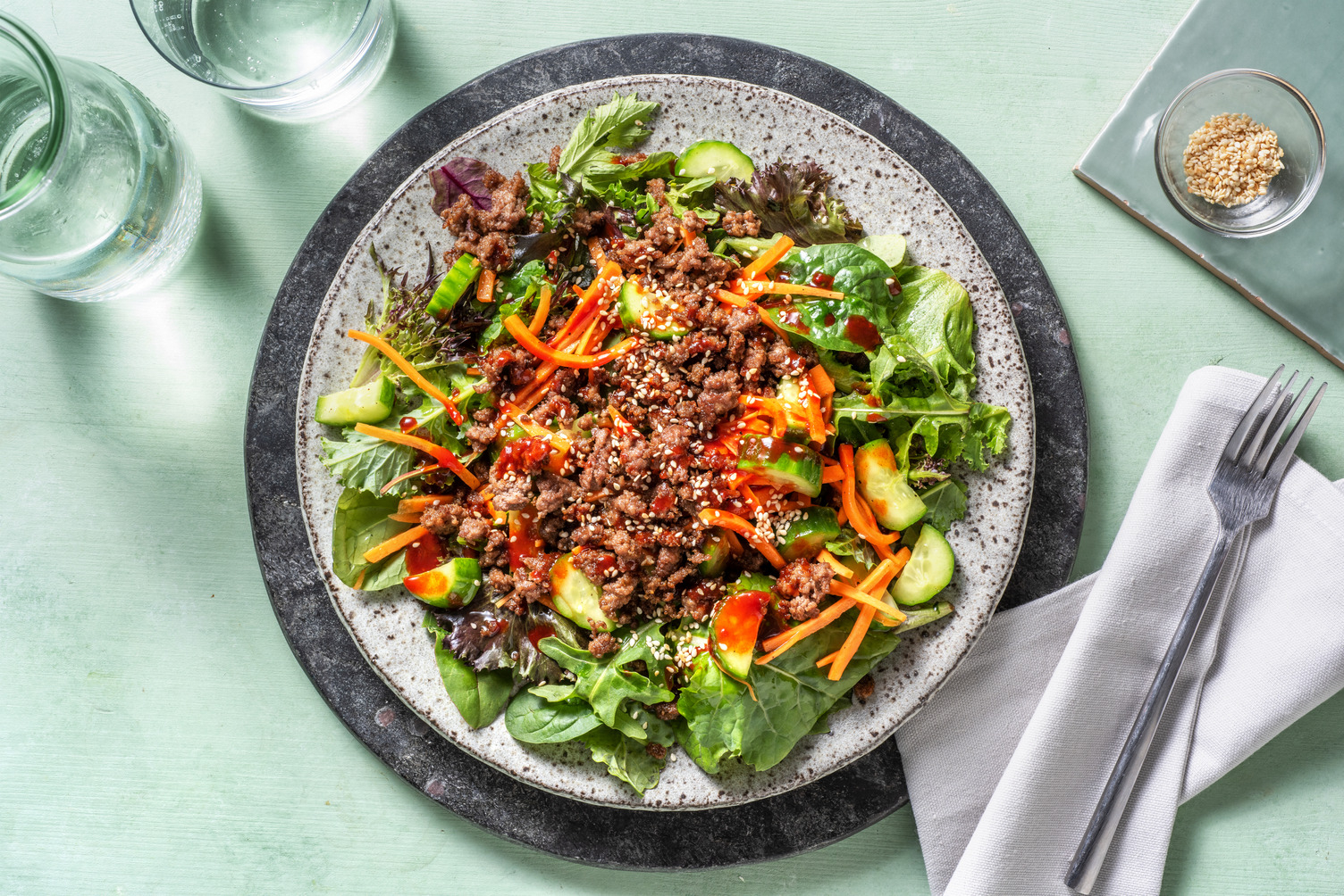 Salade de bœuf à la coréenne