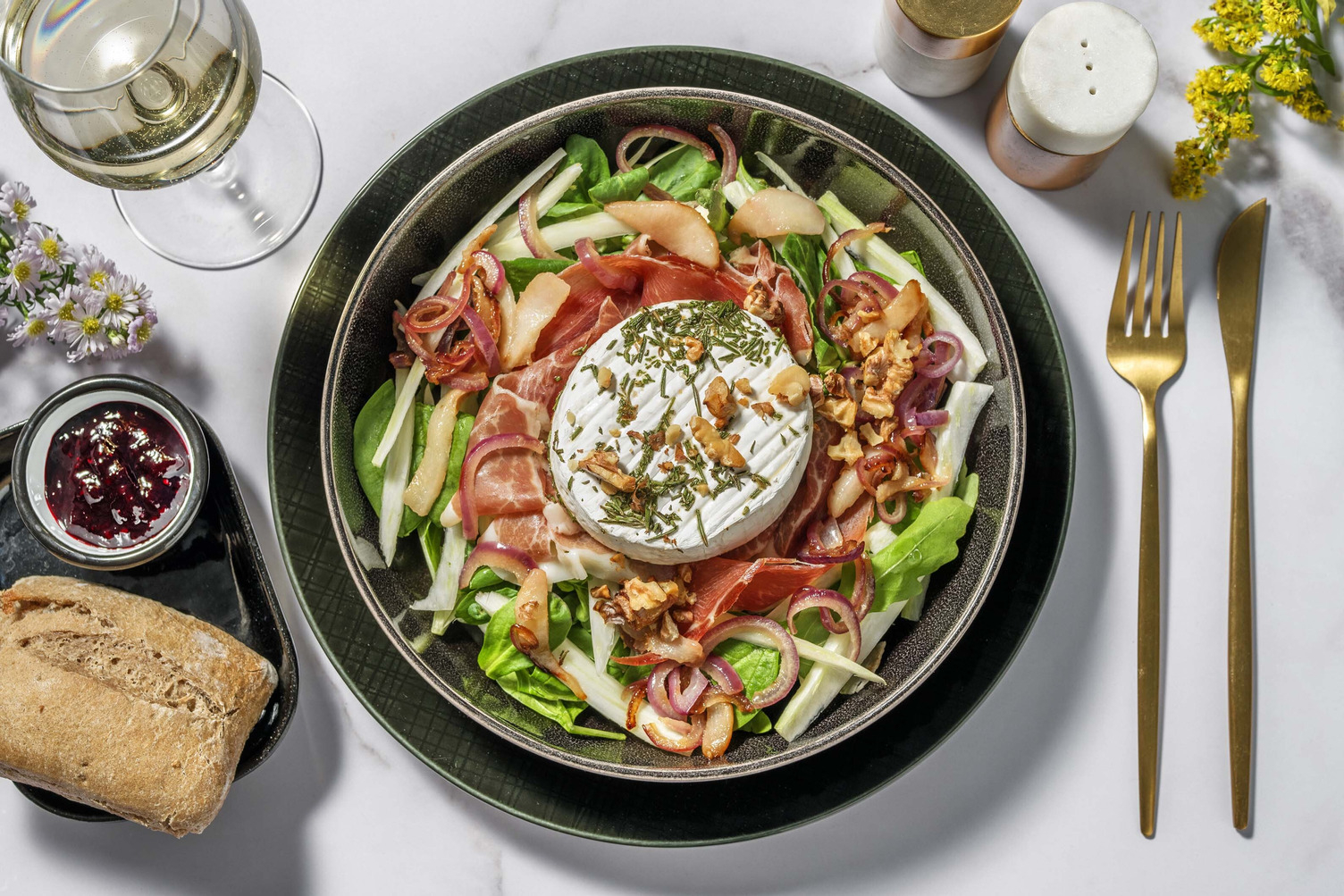 Luxe geitenkaas salade