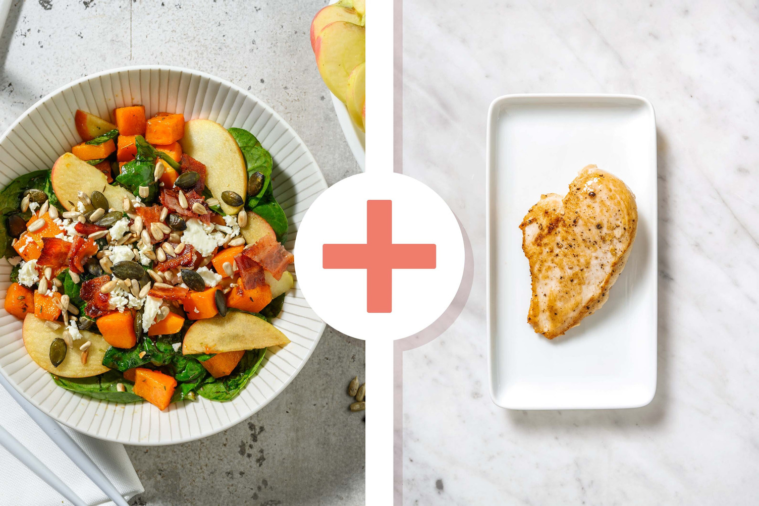 Carb Smart Roasted Butternut Squash Harvest Salad