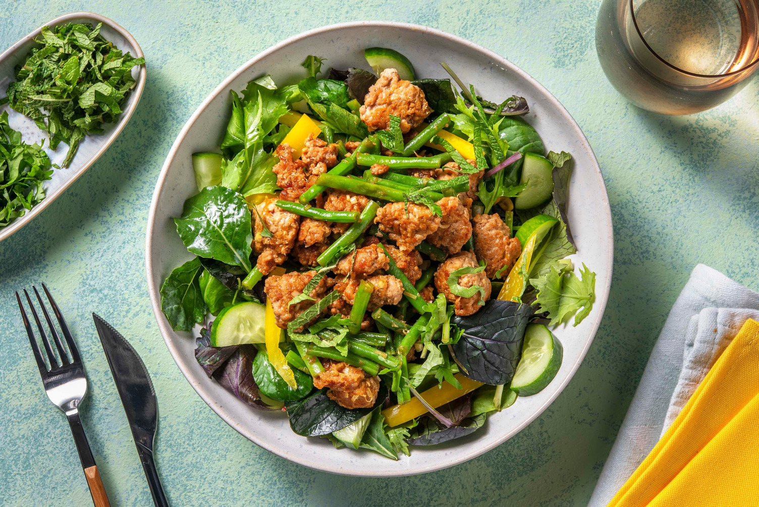 Carb Smart Pork Larb Salad