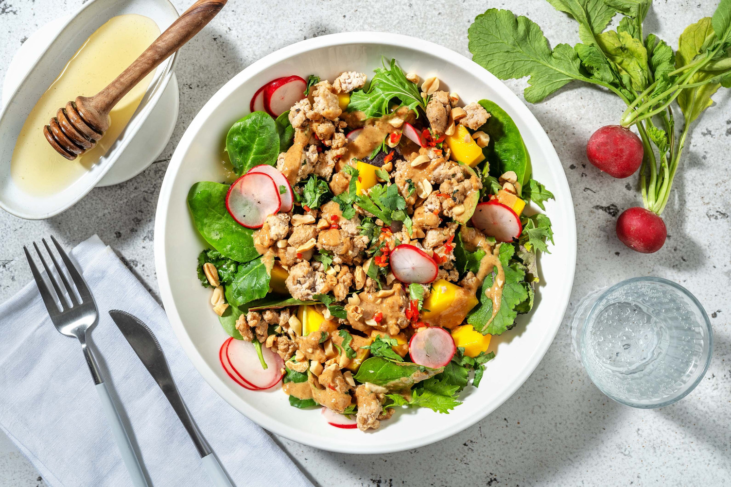 Smart Pork Satay Salad