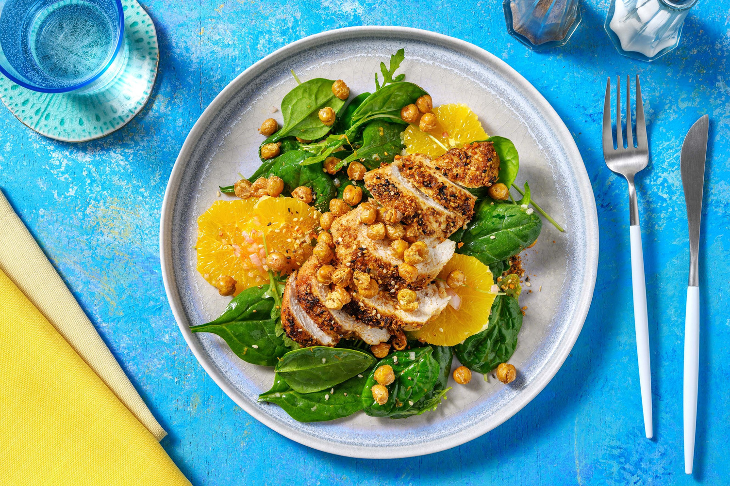 Dukkah Chicken and Orange Salad