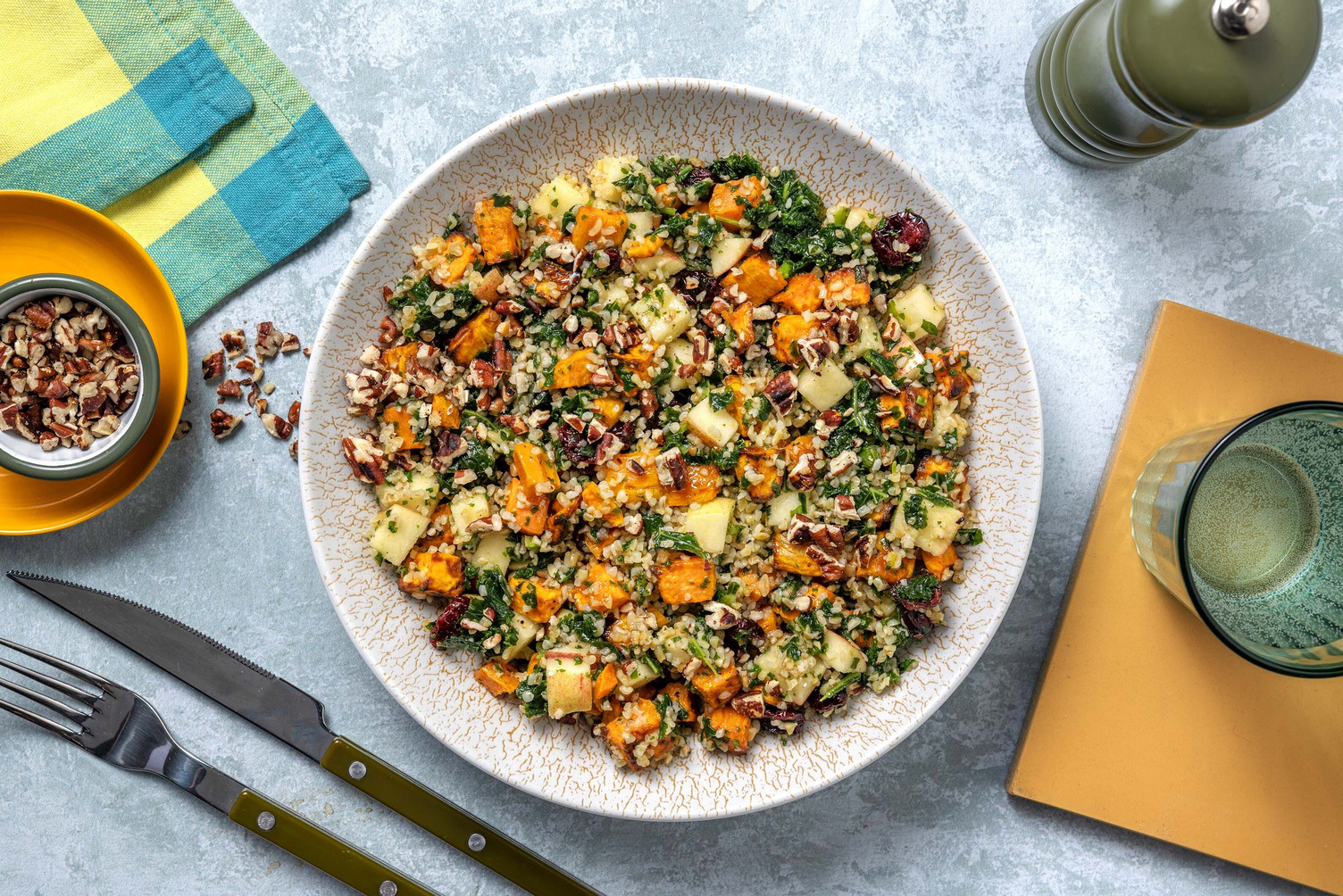 Maple, Kale and Bulgur Super Salad