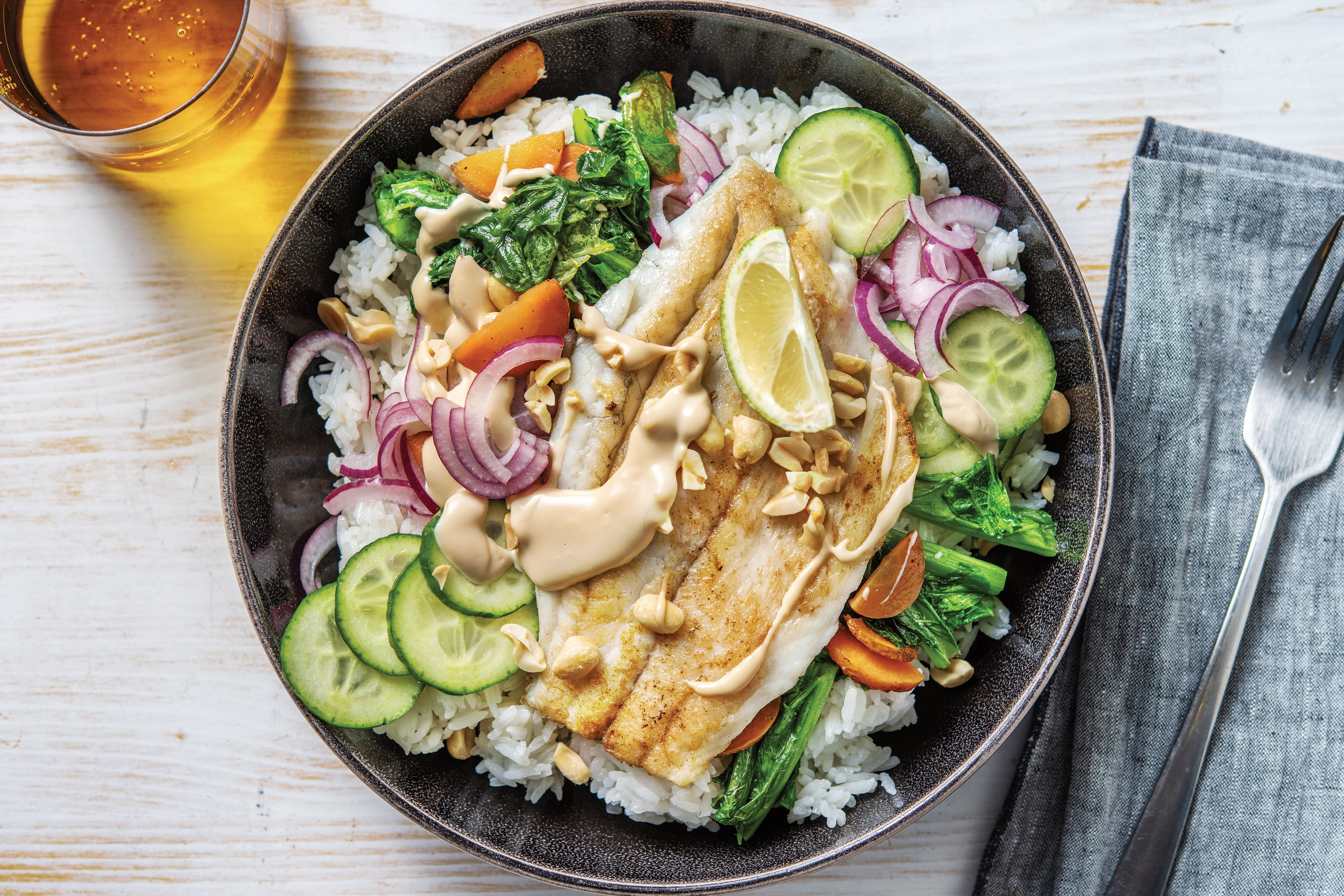 Japanese-Style Barramundi Bowl