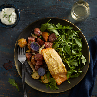 Cajun-Spiced Salmon Bake